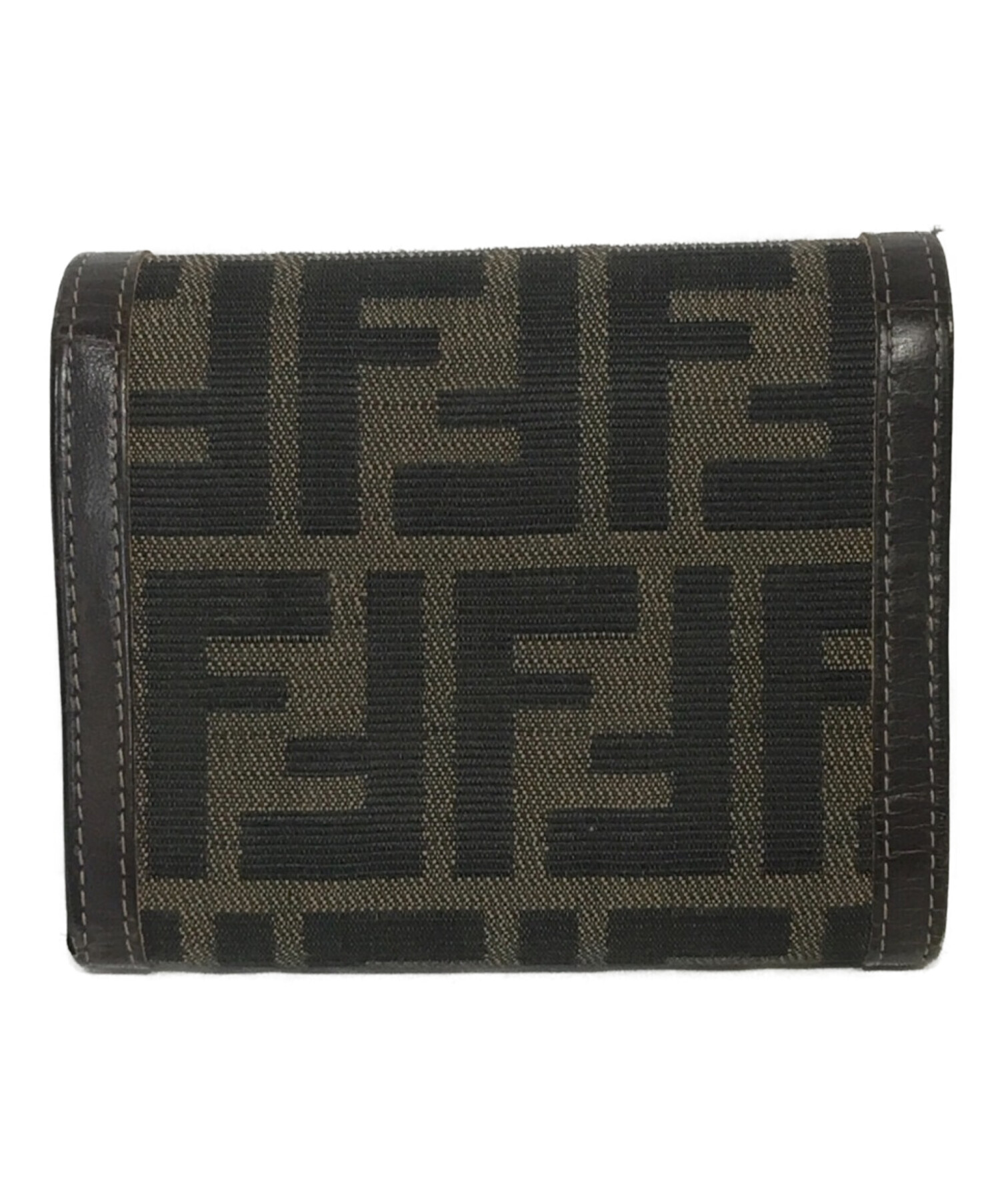 中古・古着通販】FENDI (フェンディ) ズッカ3つ折り財布 ブラウン ...