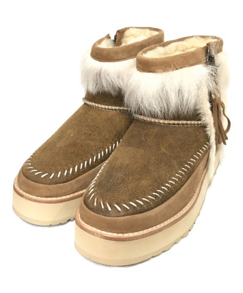 中古・古着通販】UGG (アグ) Fluff Punk Boot ブーツ ブラウン サイズ