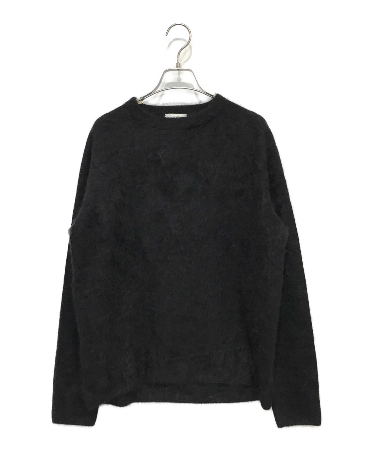 ATON (エイトン) GARMENT DYE CASHMERE クルーネックセーター ブラック サイズ:02