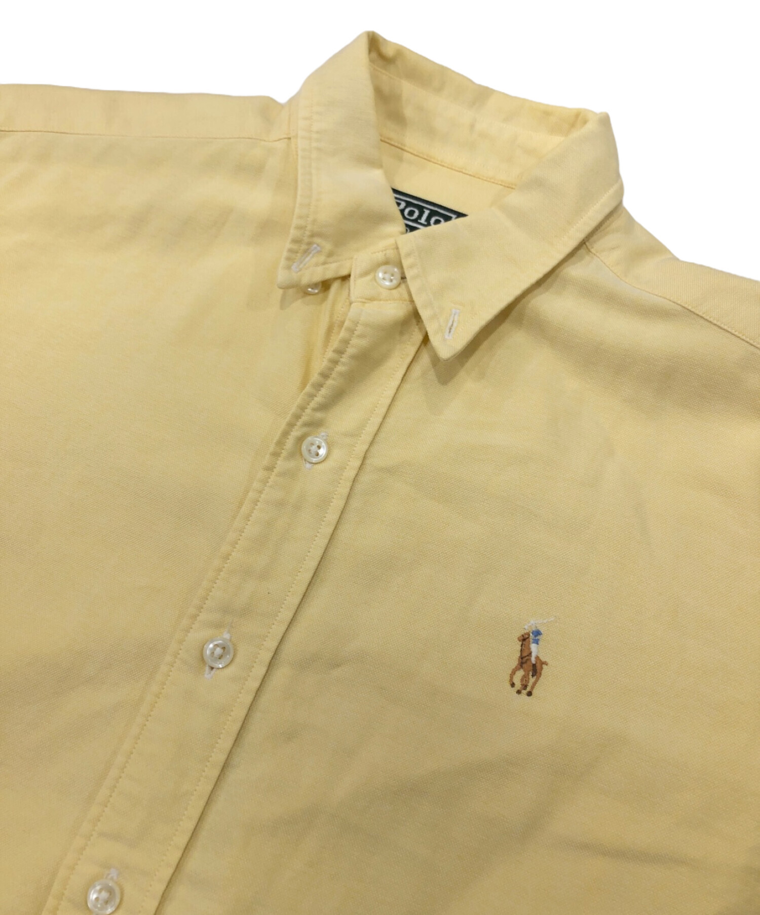 中古・古着通販】POLO RALPH LAUREN (ポロ・ラルフローレン) ボタンダウンシャツ イエロー サイズ:170｜ブランド・古着通販  トレファク公式【TREFAC FASHION】スマホサイト