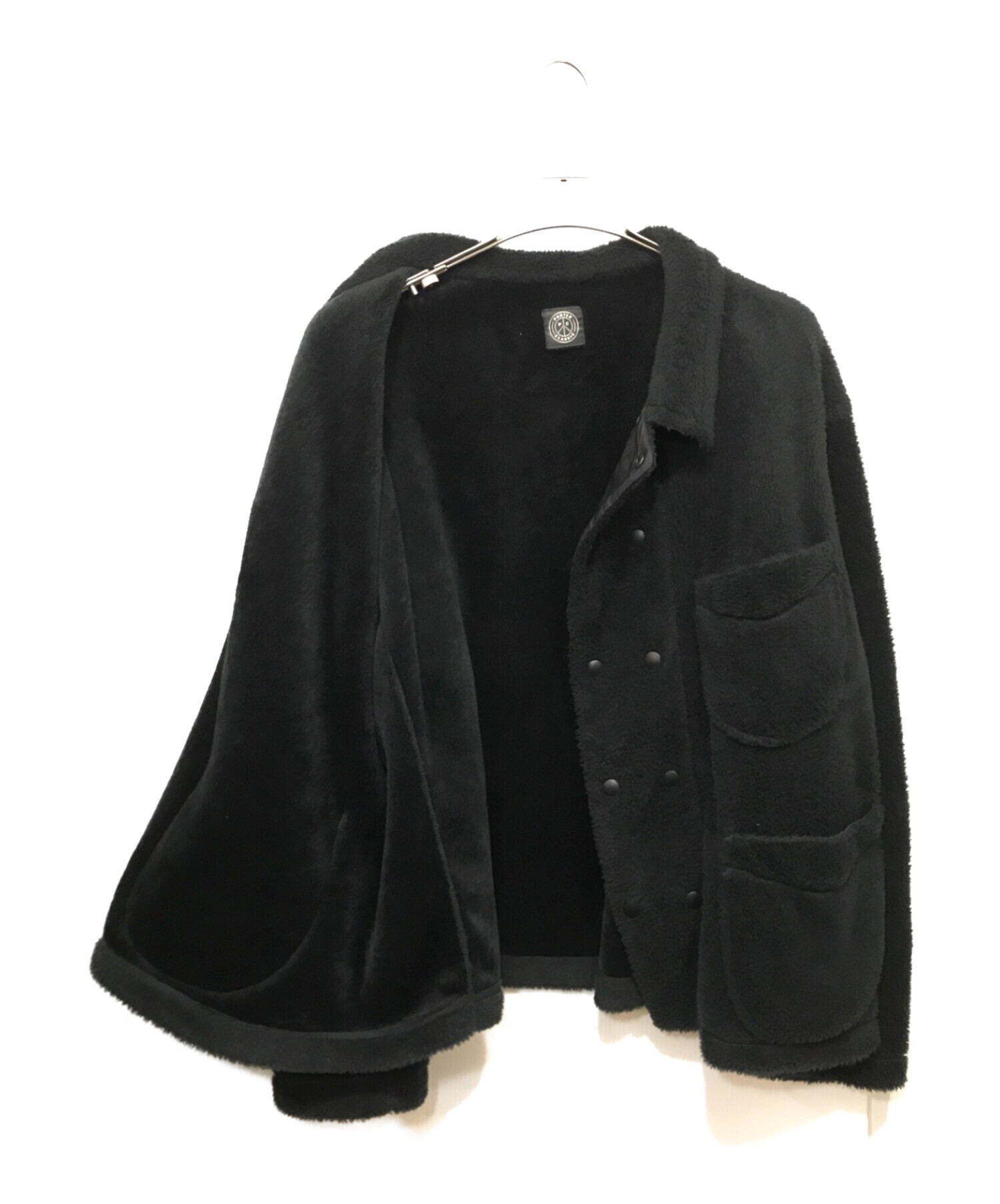 Porter Classic (ポータークラシック) fleece french jacket フリースジャケット ブラック サイズ:XL