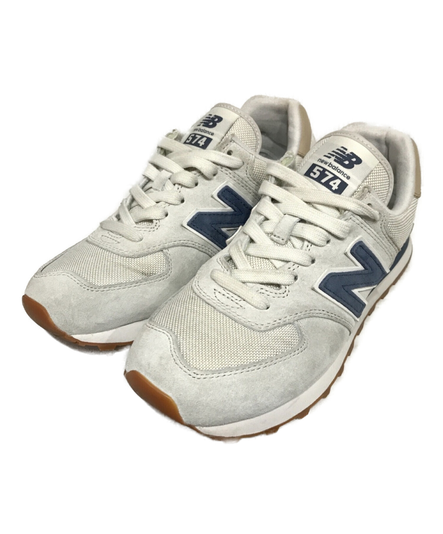 NEW BALANCE (ニューバランス) ML574 ローカットスニーカー グレー サイズ:24