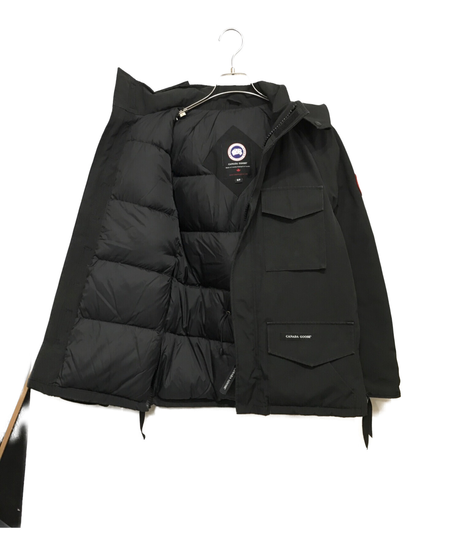 中古・古着通販】CANADA GOOSE (カナダグース) KAMLOOPS カムループス ダウンジャケット ブラック サイズ:Ｓ｜ブランド・古着通販  トレファク公式【TREFAC FASHION】スマホサイト