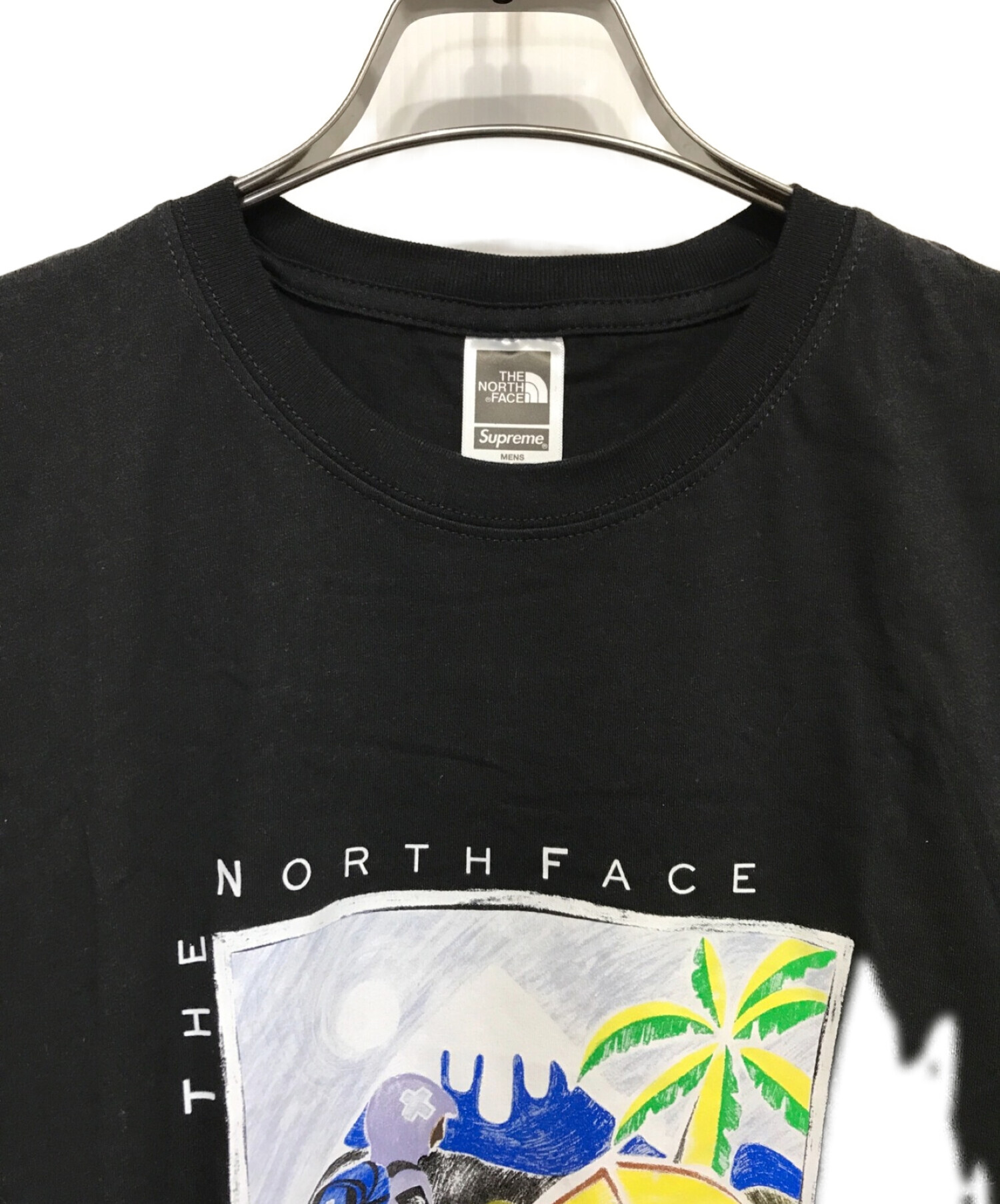 SUPREME (シュプリーム) THE NORTH FACE (ザ ノース フェイス) Sketch S/S TEE プリントTシャツ ブラック  サイズ:ASIA XL