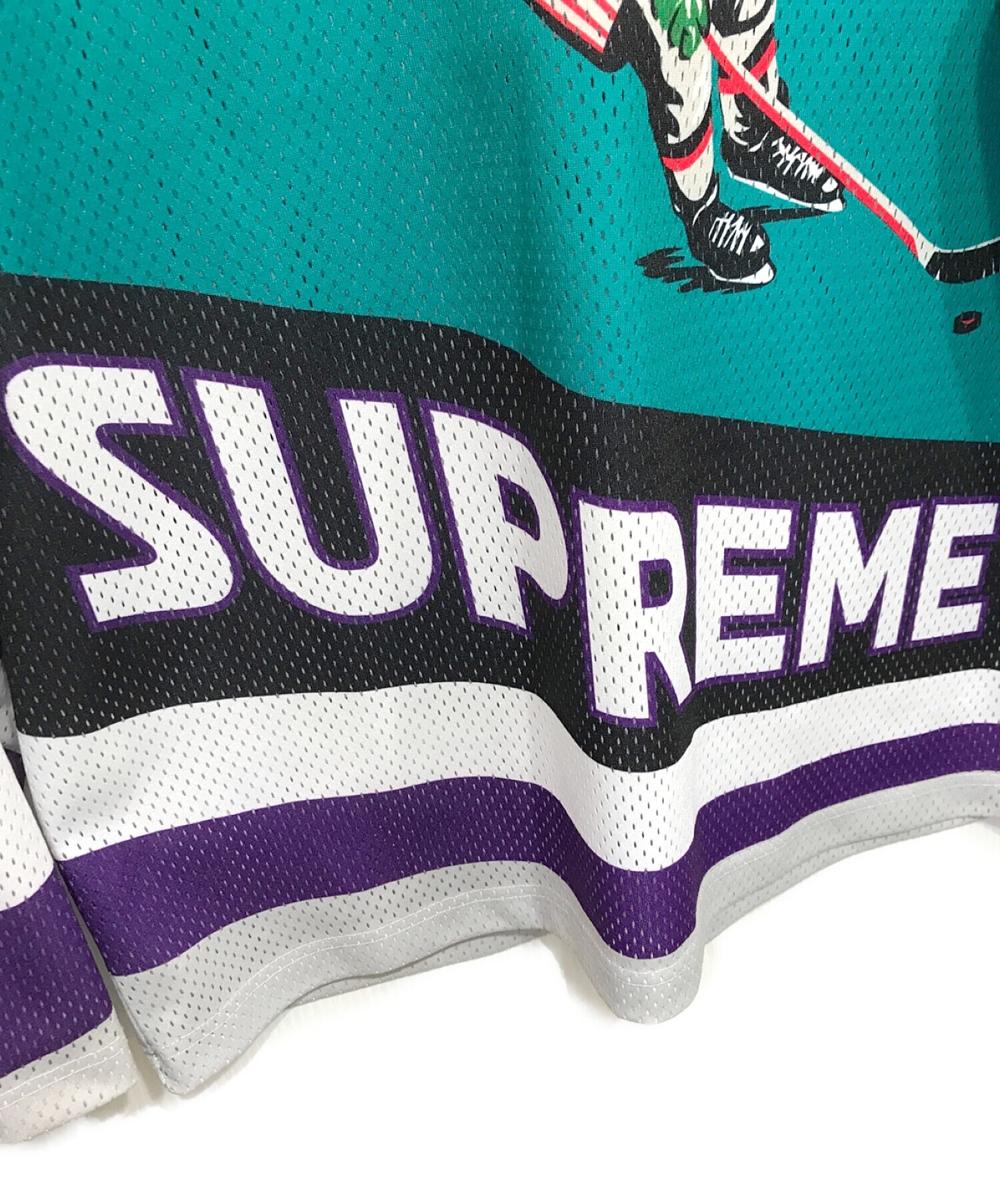 SUPREME (シュプリーム) Crossover Hockey Jersey クロスオーバー ホッケージャージー カットソー グリーン サイズ:S