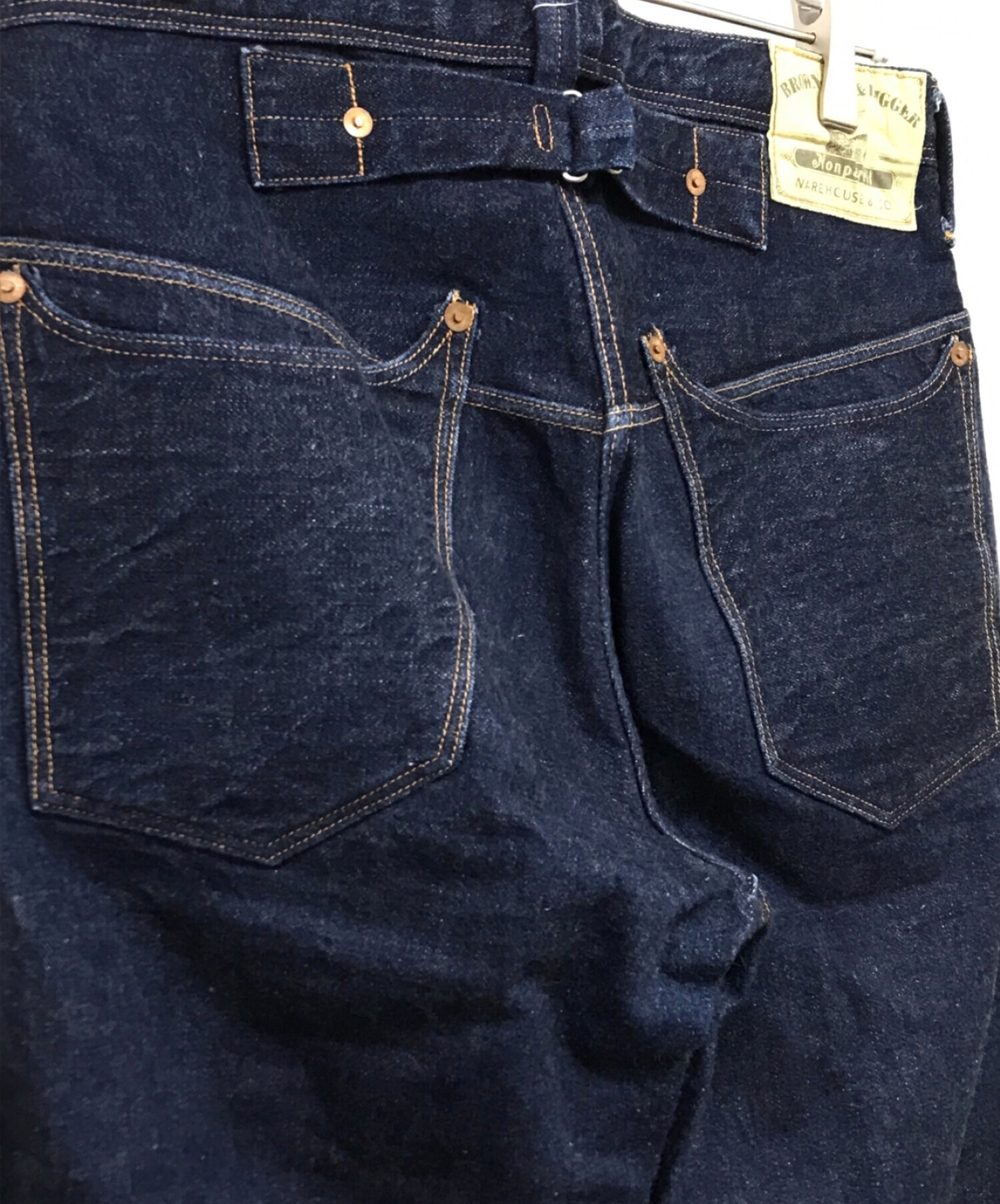 WAREHOUSE (ウエアハウス) BEAMS PLUS (ビームスプラス) 別注 NONPAREIL WAIST OVERALL デニムパンツ  ブルー サイズ:W30