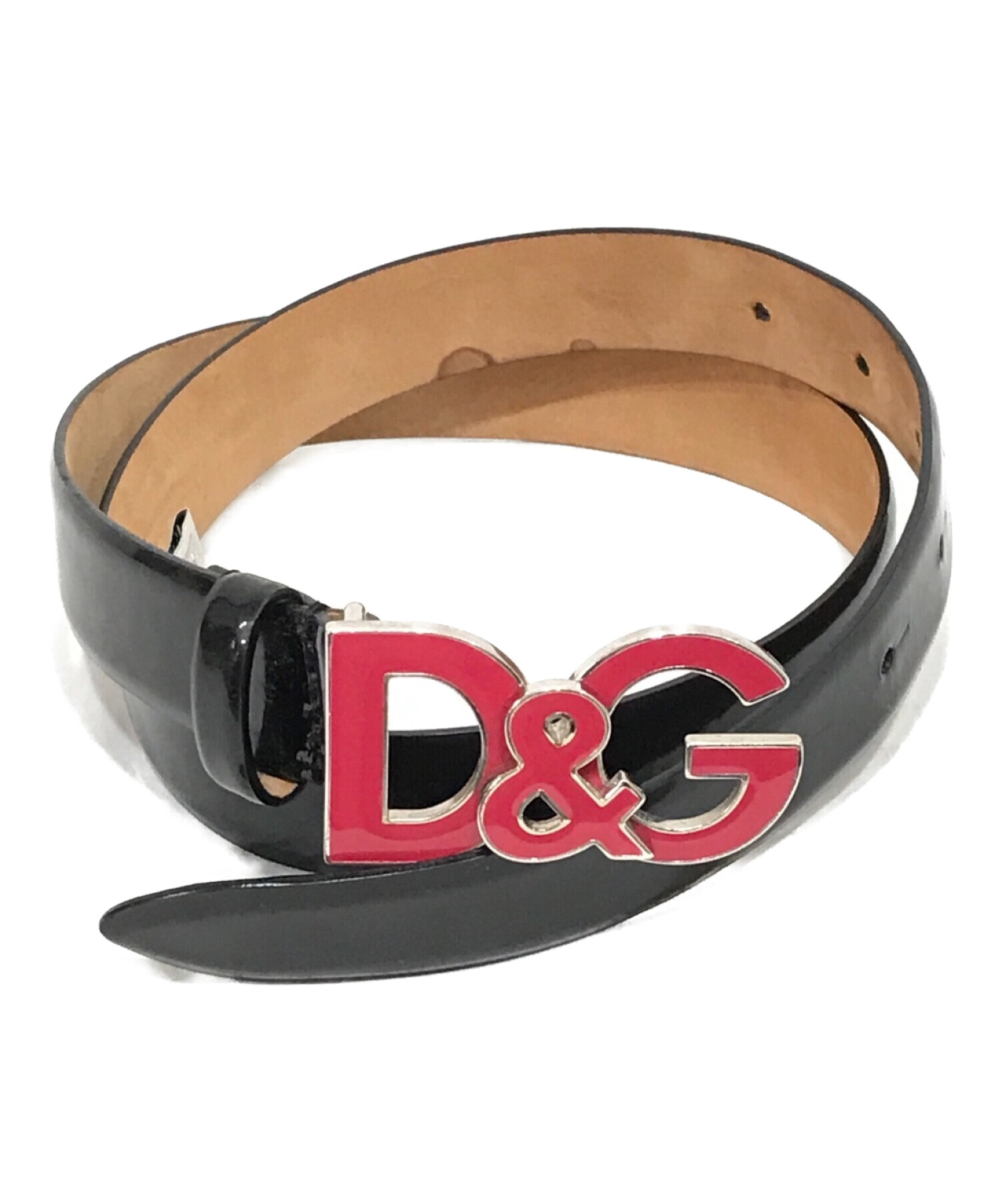 中古・古着通販】D&G (ディーアンドジー) レザーベルト ブラック