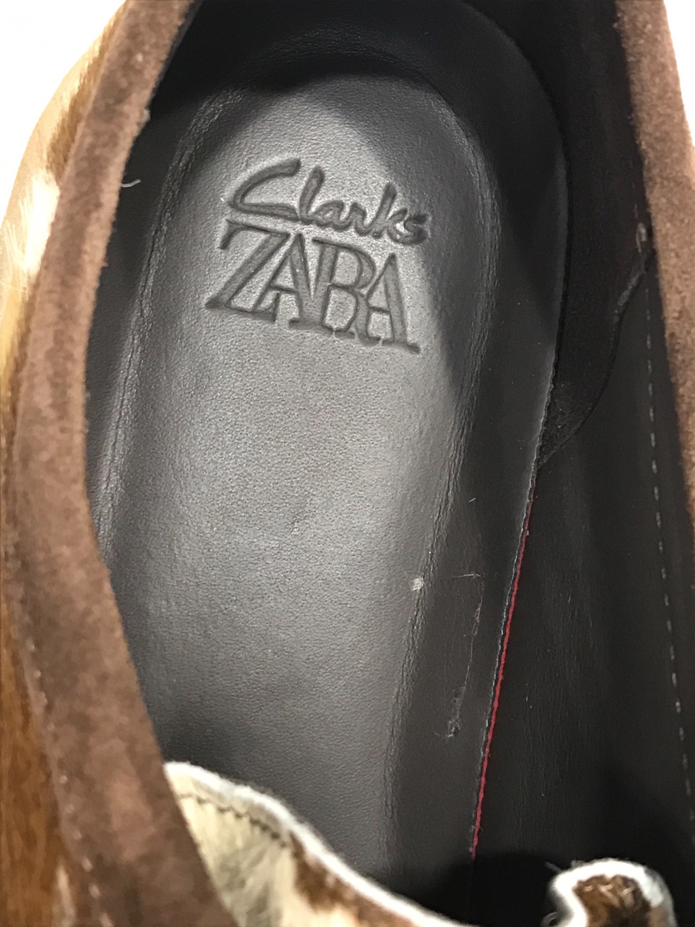 CLARKS (クラークス) ZARA (ザラ) コラボハラコワラビー wallabee ブラウン サイズ:270