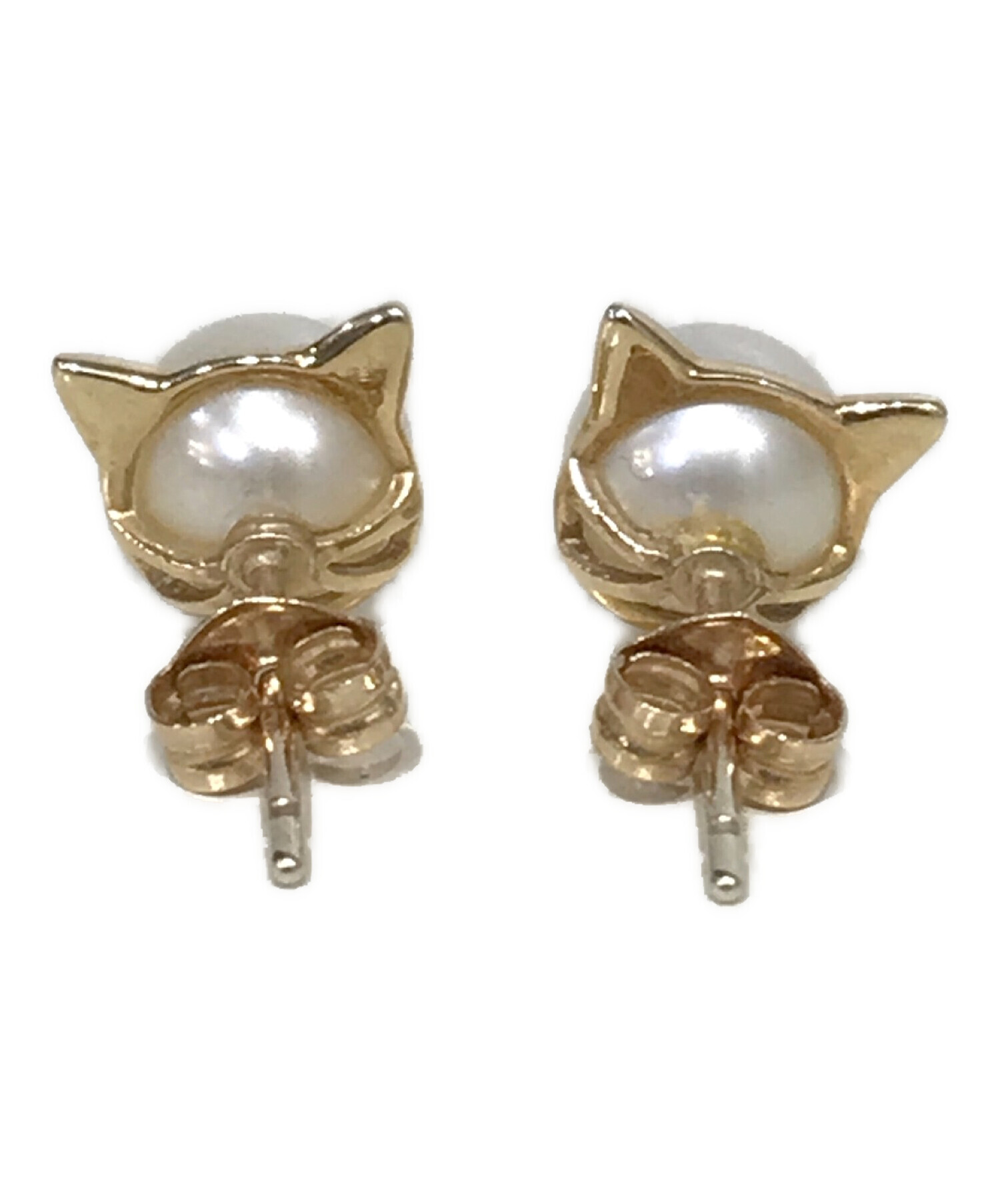 STAR JEWELRY Girl (スタージュエリ―ガール) Pearl Cat K10 ピアス