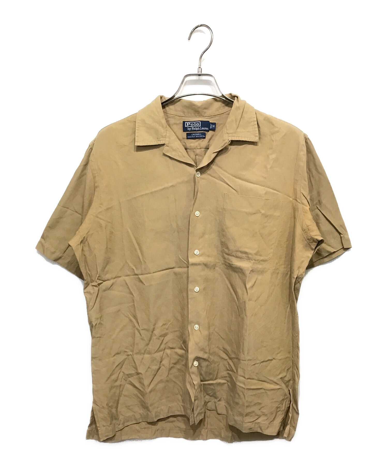 開襟シャツ【90s】ポロラルフローレン CALDWELL 半袖 オープンカラーシャツ L