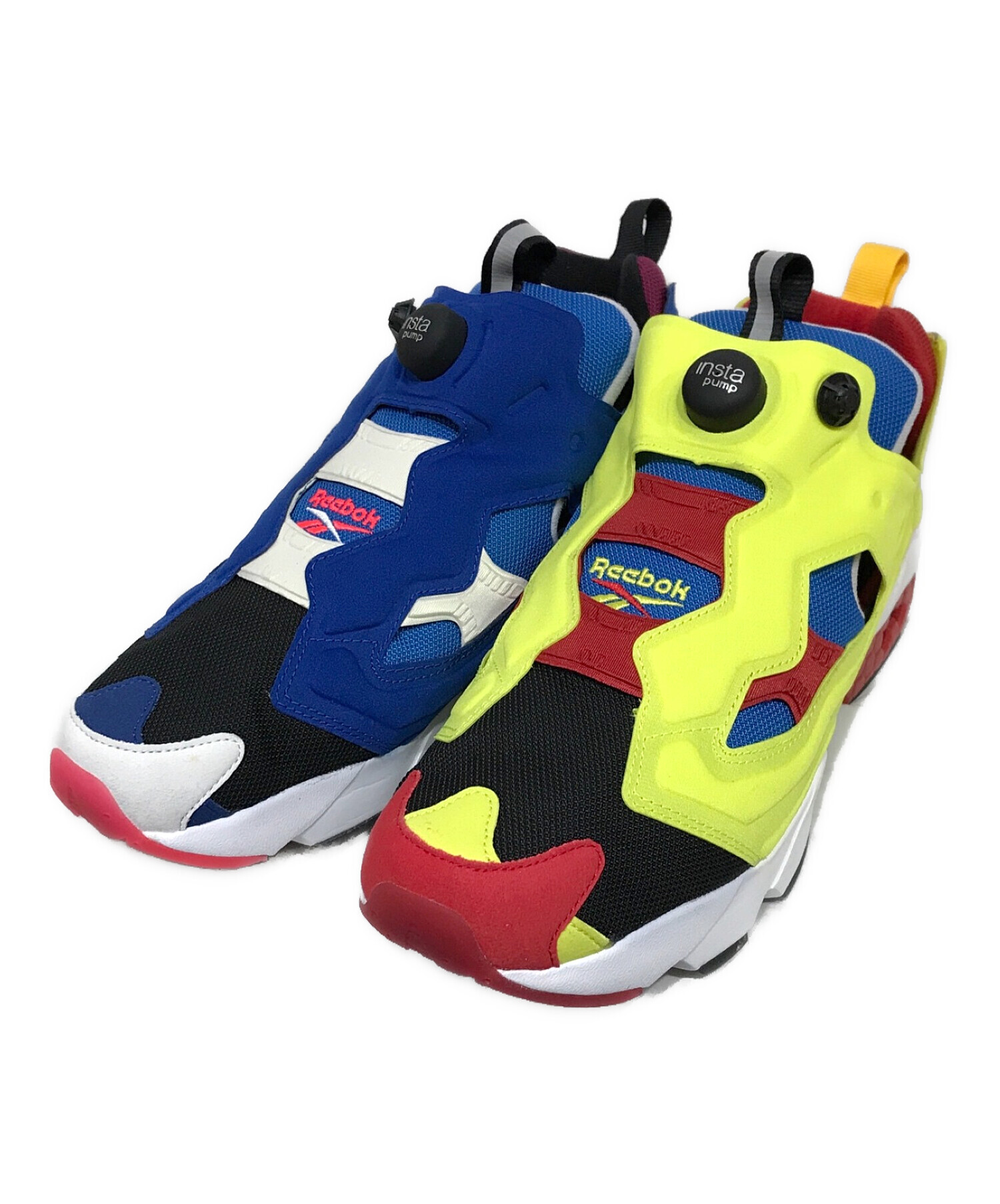 REEBOK (リーボック) KICKS LAB. × REEBOK CLASSIC INSTAPUMP FURY OG “ULTIMATE  HYBRID” ローカットスニーカー イエロー×ブルー サイズ:29.5