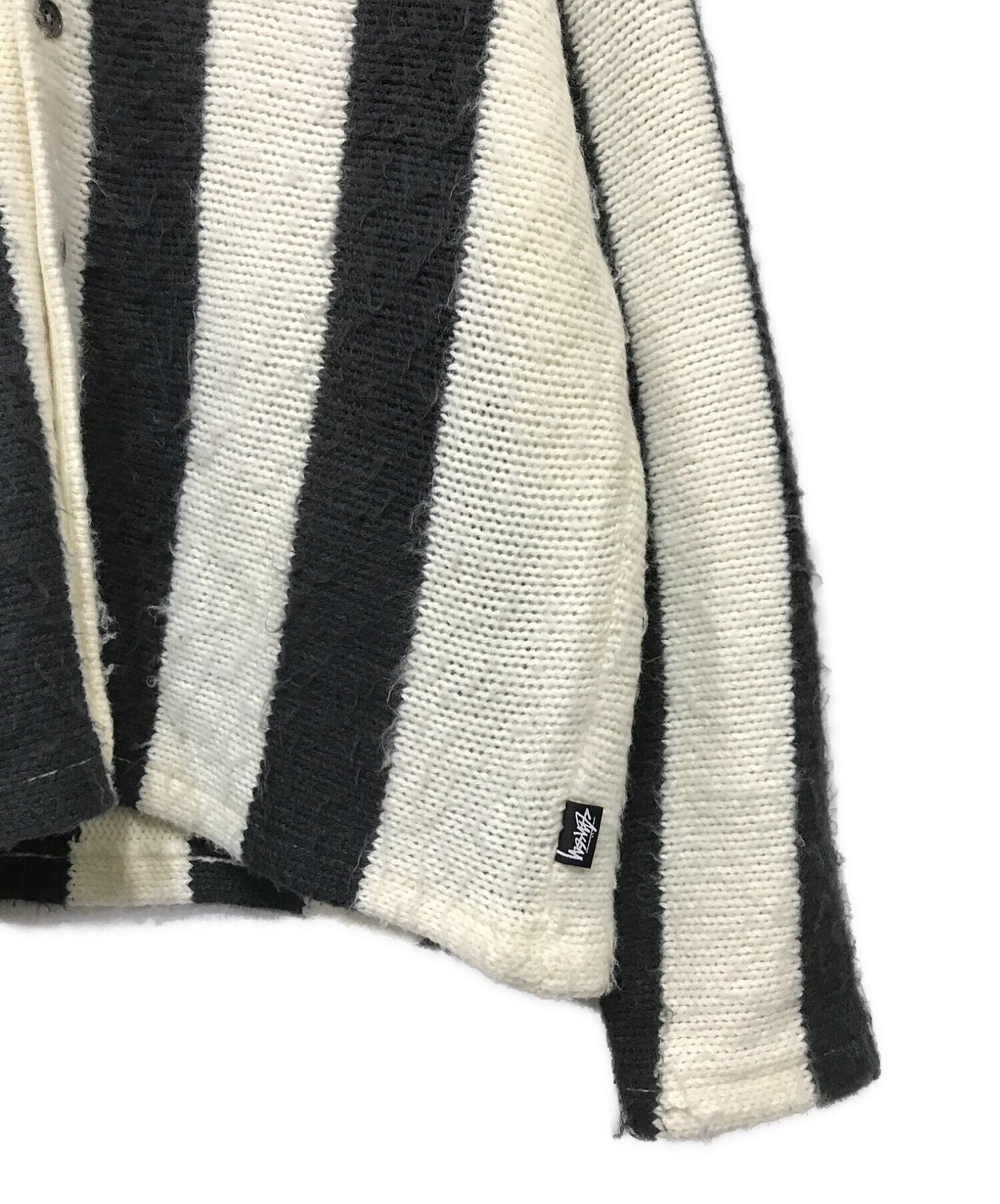 中古・古着通販】stussy (ステューシー) Stripe Brushed Cardigan