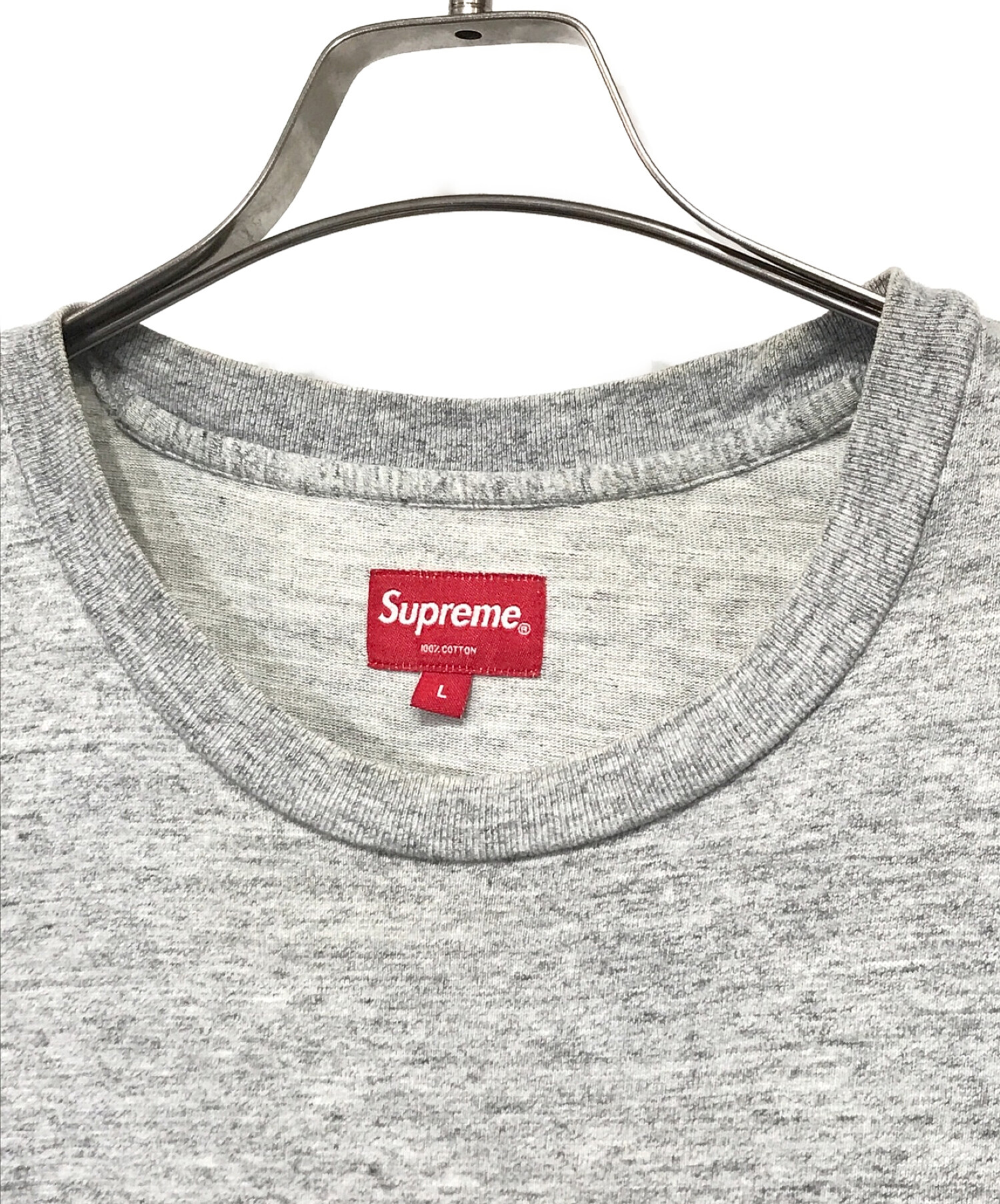 Supreme (シュプリーム) ポケットTシャツ グレー サイズ:L