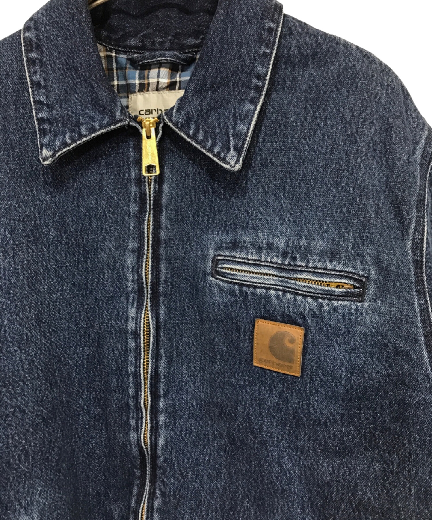 CarHartt (カーハート) デニムジャケット RIDER JACKET ブルー サイズ:S