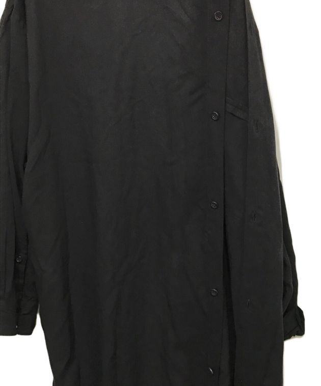 B Yohji Yamamoto (ビーヨウジヤマモト) デザインロングシャツ ブラック サイズ:1