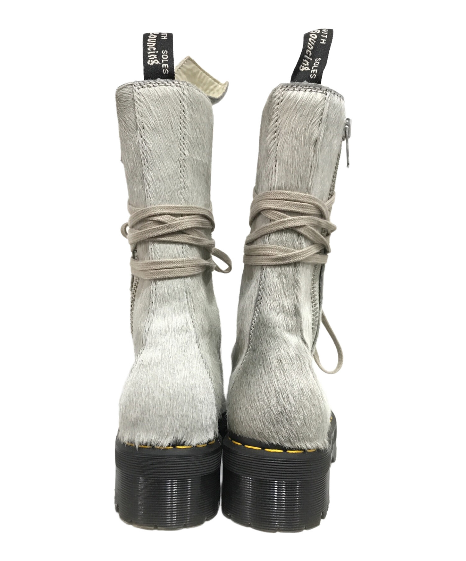 中古・古着通販】RICK OWENS Dr.Martens (ドクターマーチン) 1918 Ro Hair On Lace Up Strobe Calf  Length Platform Boot プラットフォーム ブーツ グレー サイズ: UK6 1/2｜ブランド・古着通販 トレファク公式【TREFAC  FASHION】スマホサイト