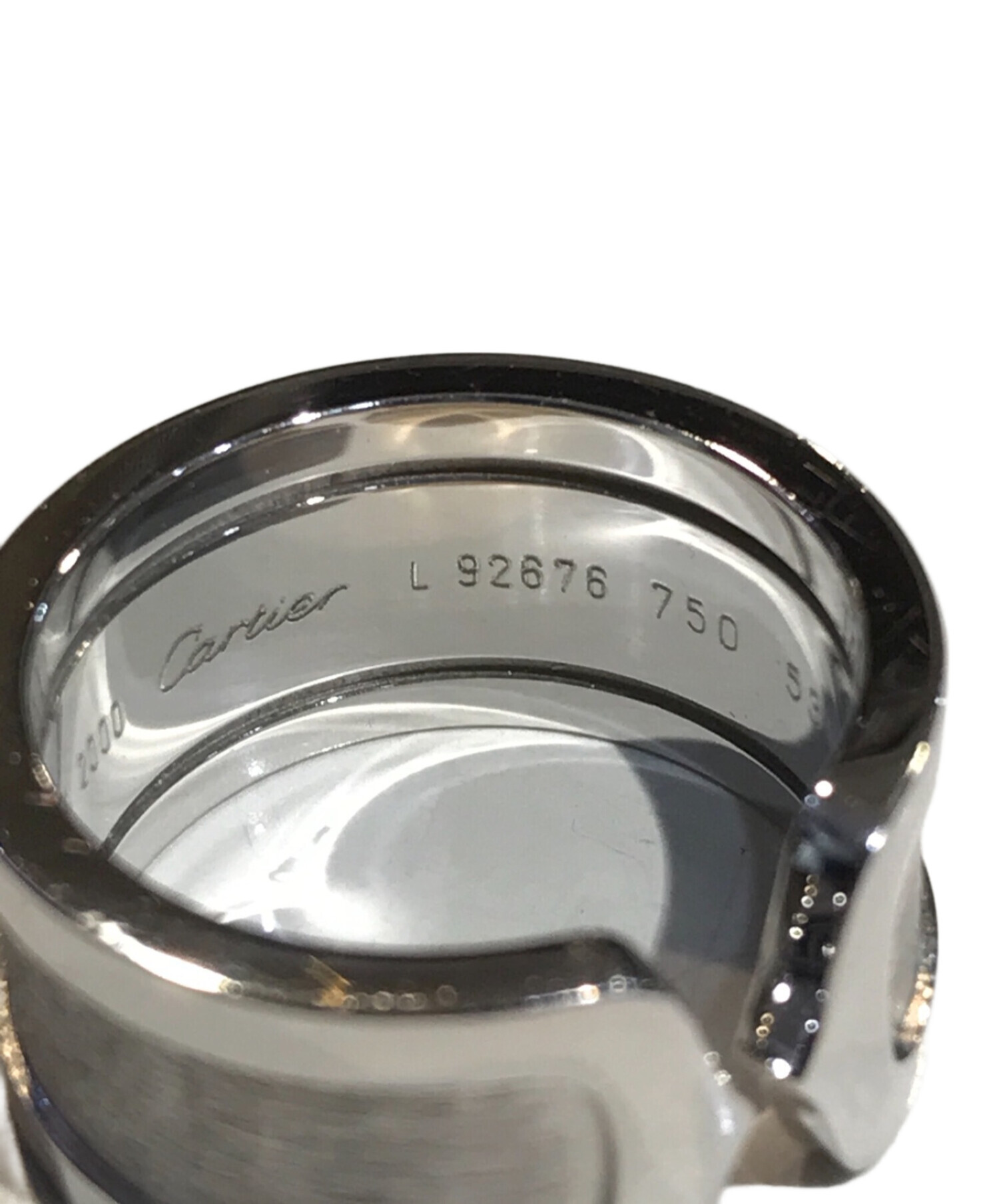 中古・古着通販】Cartier (カルティエ) C2 K18 ホワイトゴールド ラージリング サイズ:-｜ブランド・古着通販  トレファク公式【TREFAC FASHION】スマホサイト