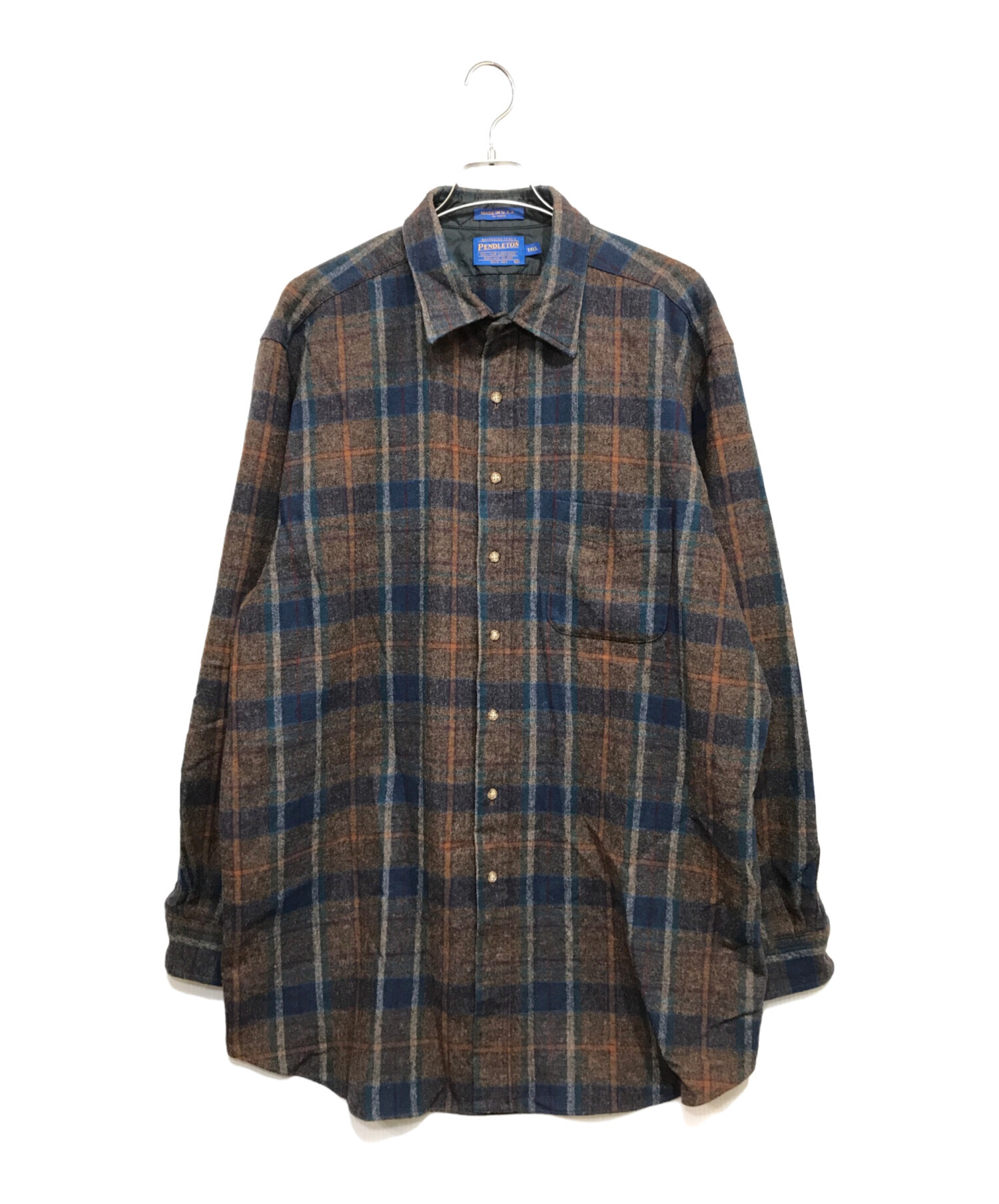 中古・古着通販】PENDLETON (ペンドルトン) USA製チェックシャツ ブラウン サイズ:TALL｜ブランド・古着通販  トレファク公式【TREFAC FASHION】スマホサイト