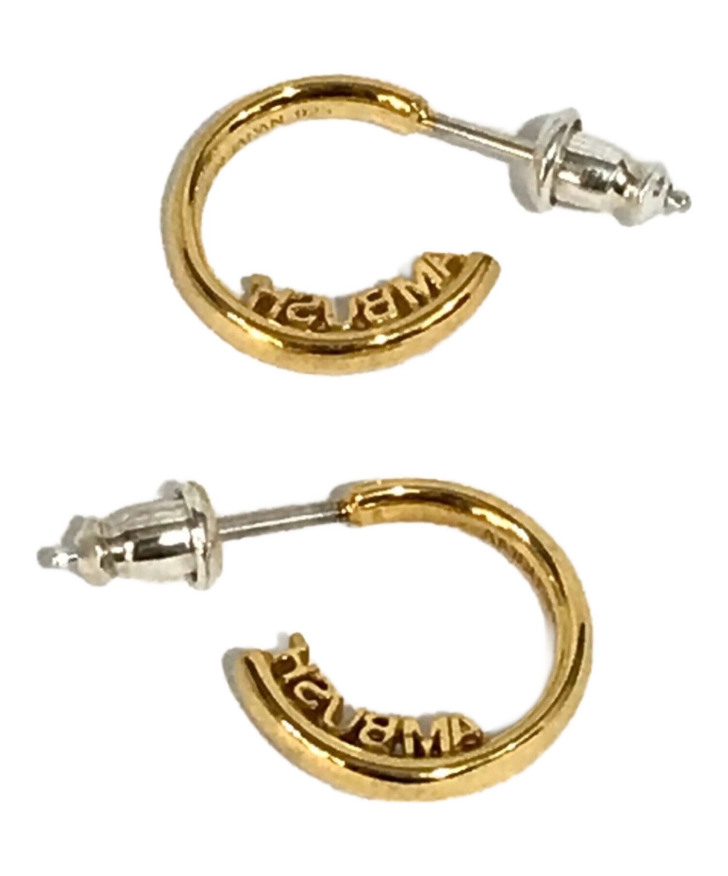 AMBUSH (アンブッシュ) NAMEPLATE EARRINGS ピアス ゴールドカラー・シルバーカラー