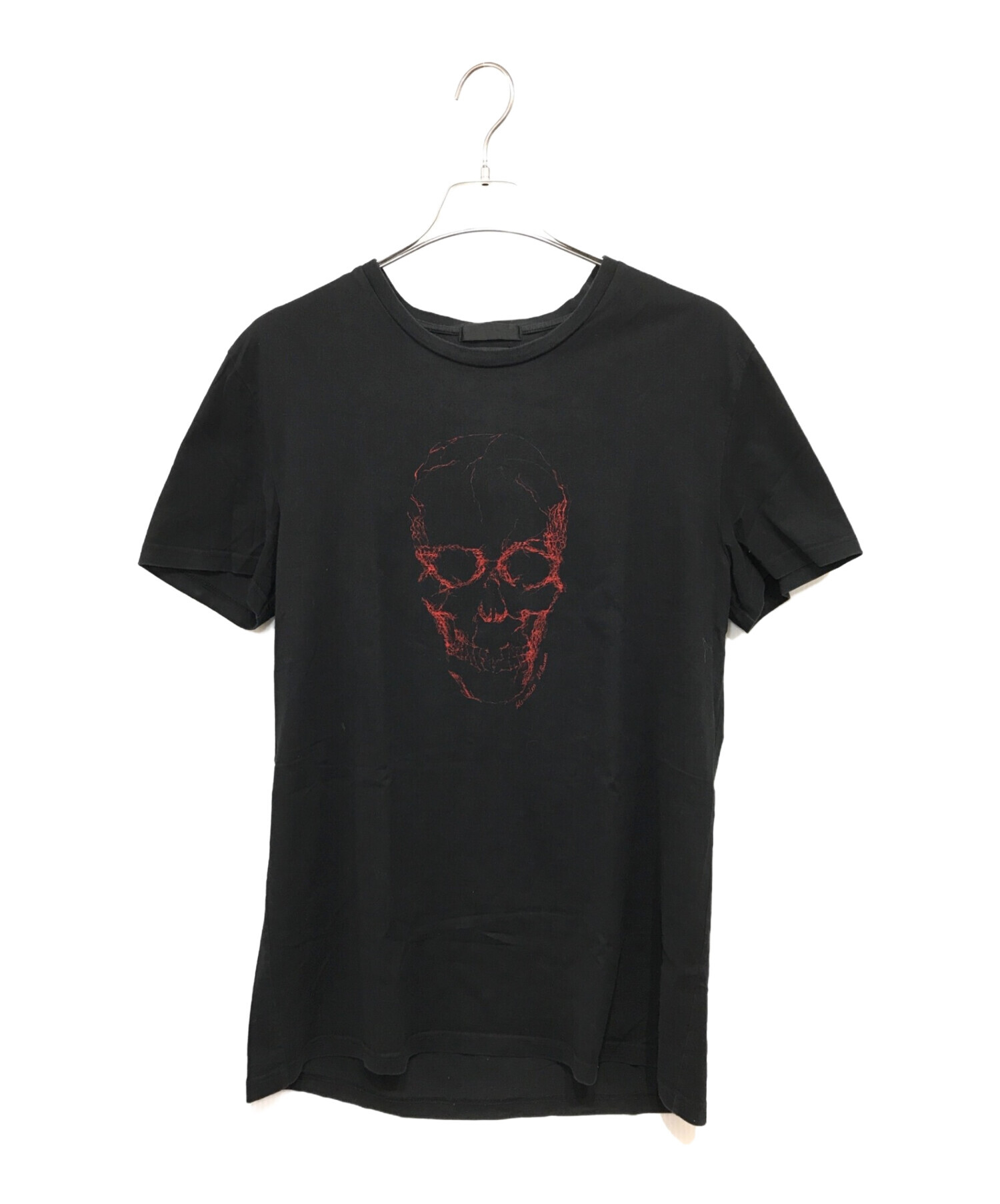 ALEXANDER McQUEEN (アレキサンダーマックイーン) スカルプリントTシャツ ブラック サイズ:XL