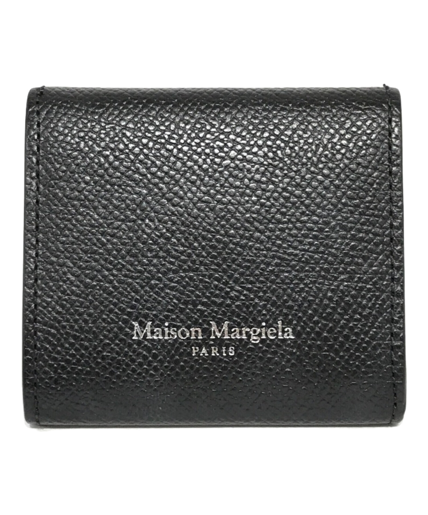 Maison Margiela (メゾンマルジェラ) FOLDED COINS CASE レザーコインケース ブラック サイズ:記載なし