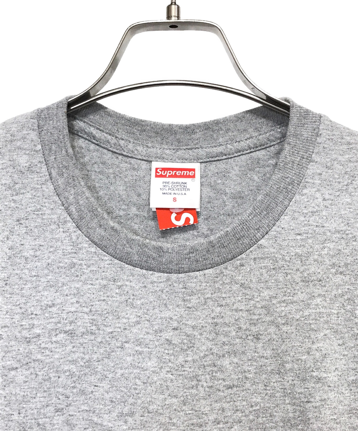 SUPREME (シュプリーム) Backwards Tee Tシャツ グレー サイズ:S