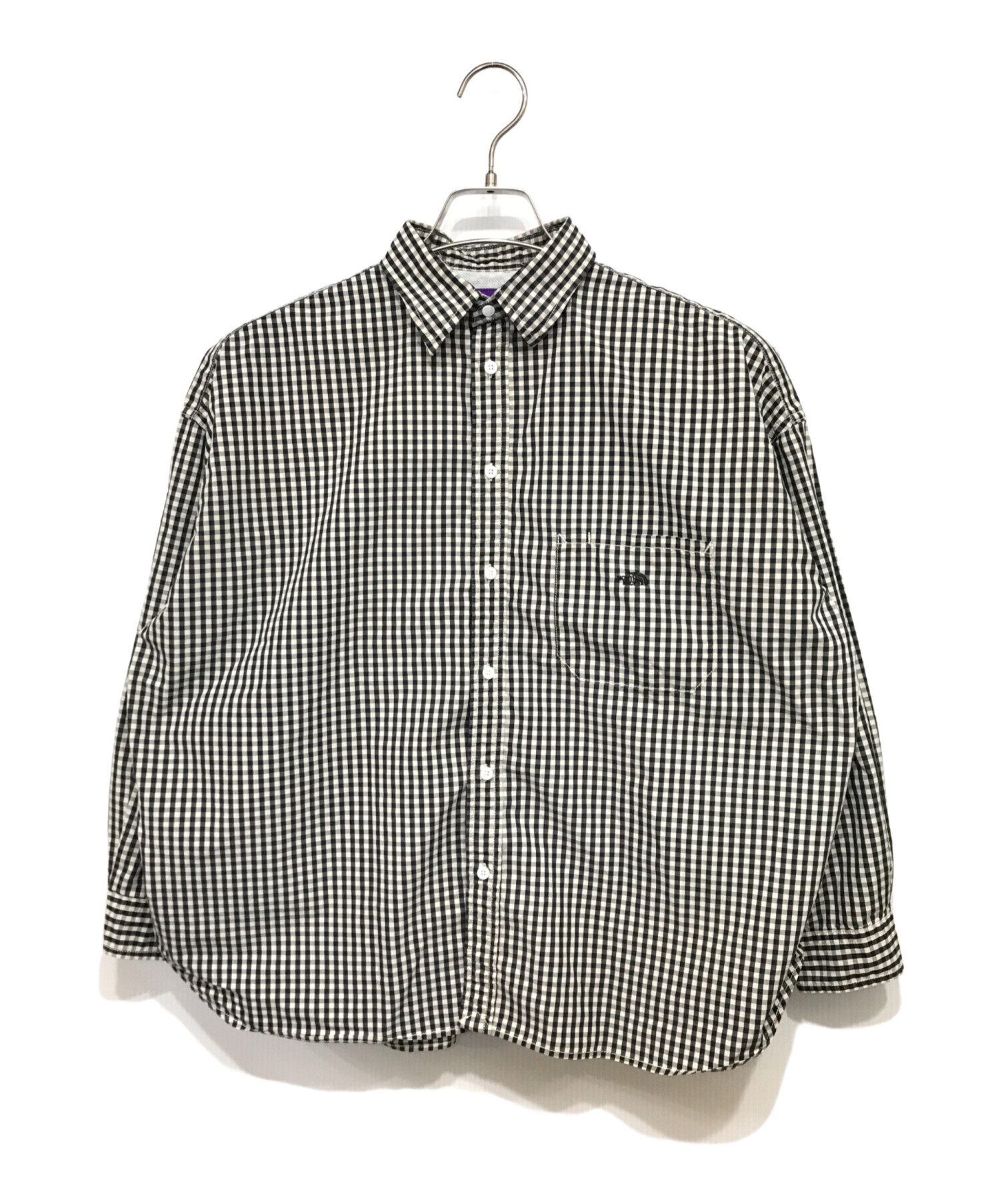 中古・古着通販】THE NORTHFACE PURPLELABEL (ザ・ノースフェイス パープルレーベル) Broad Check Big  Shirt チェックシャツ ホワイト×ブラック サイズ:WS｜ブランド・古着通販 トレファク公式【TREFAC FASHION】スマホサイト