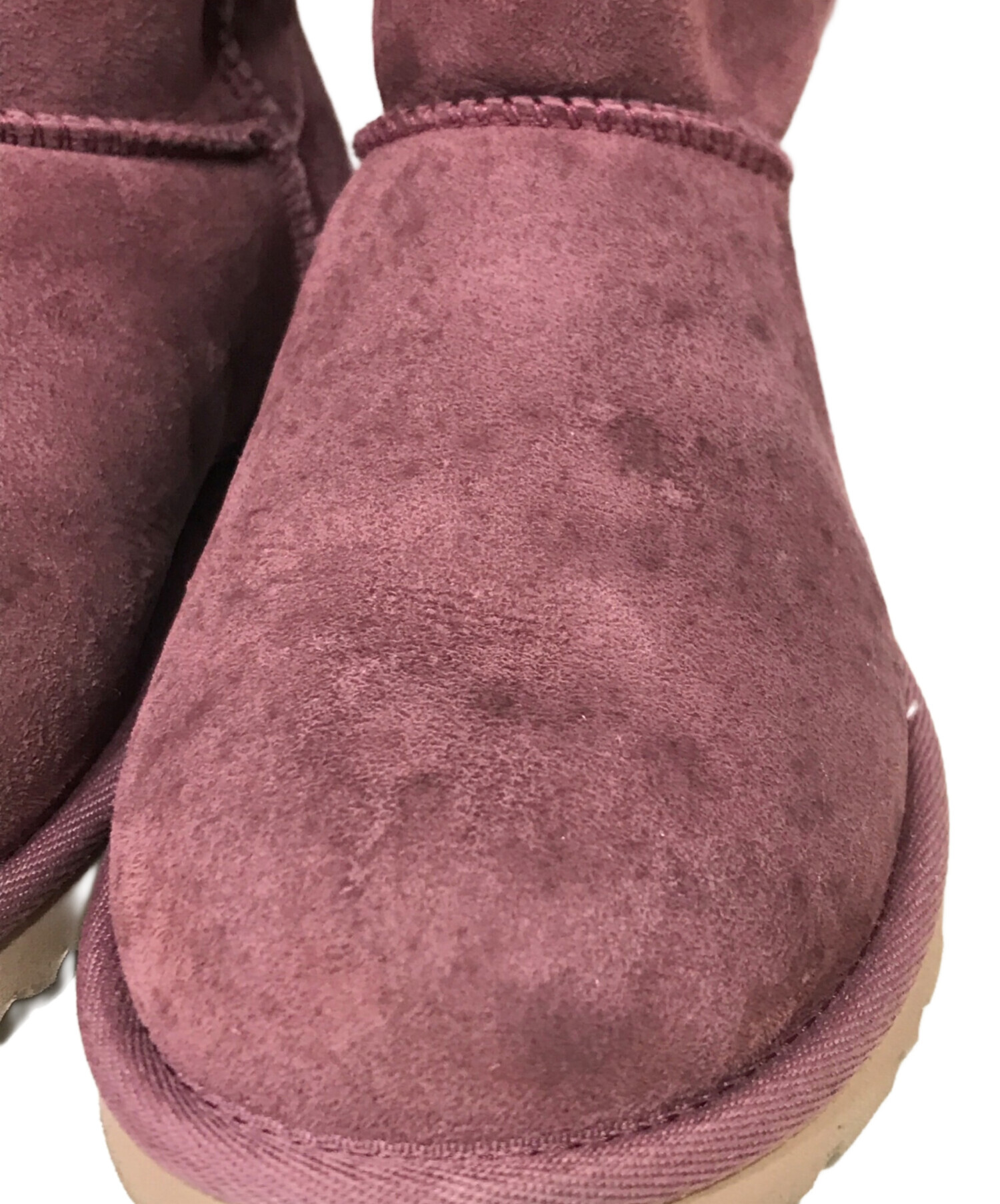 UGG (アグ) ムートンブーツ レッド サイズ:22cm