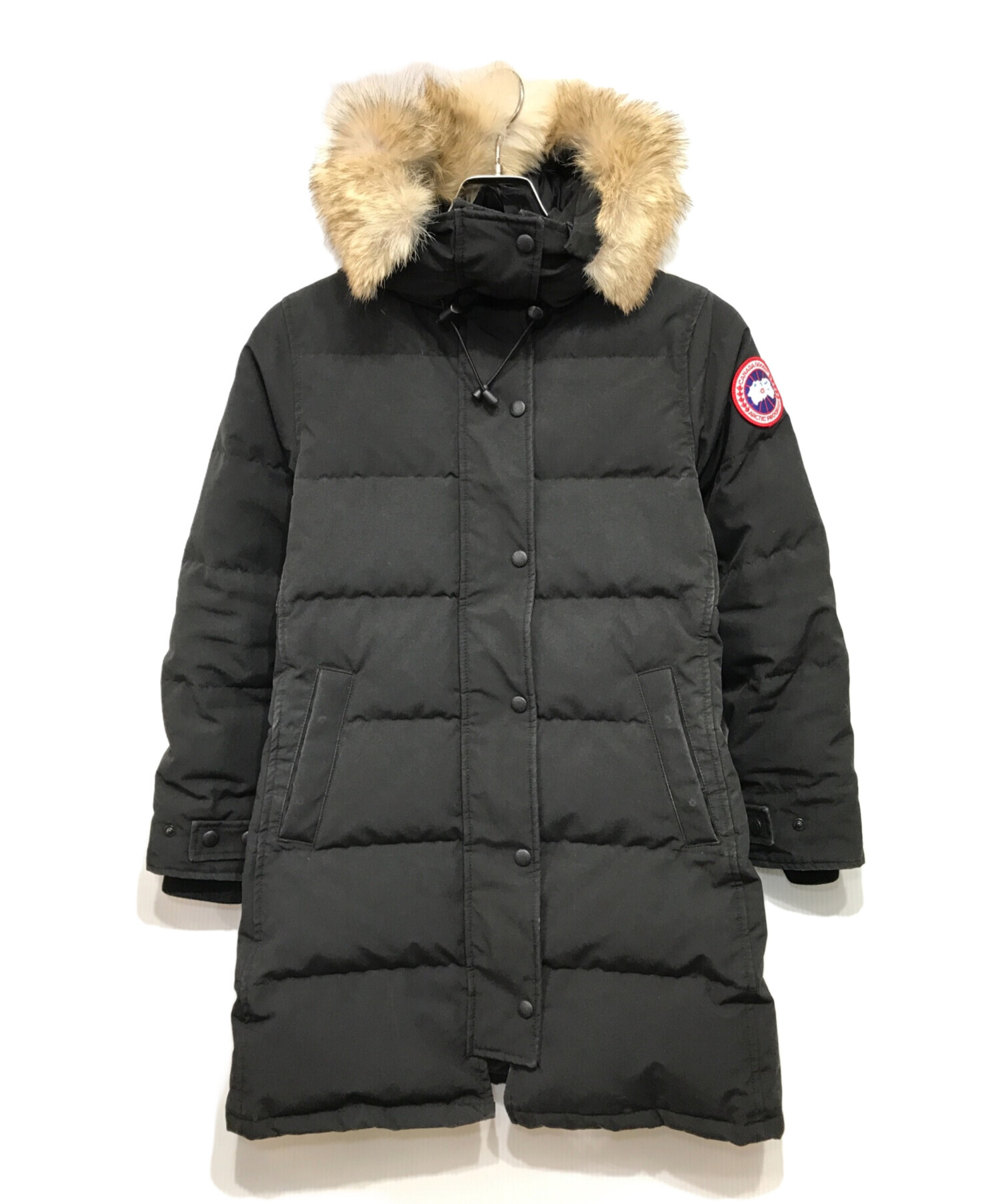 中古・古着通販】CANADA GOOSE (カナダグース) SHELBURNE PARKA ファー付きダウンコート ブラック  サイズ:XS｜ブランド・古着通販 トレファク公式【TREFAC FASHION】スマホサイト