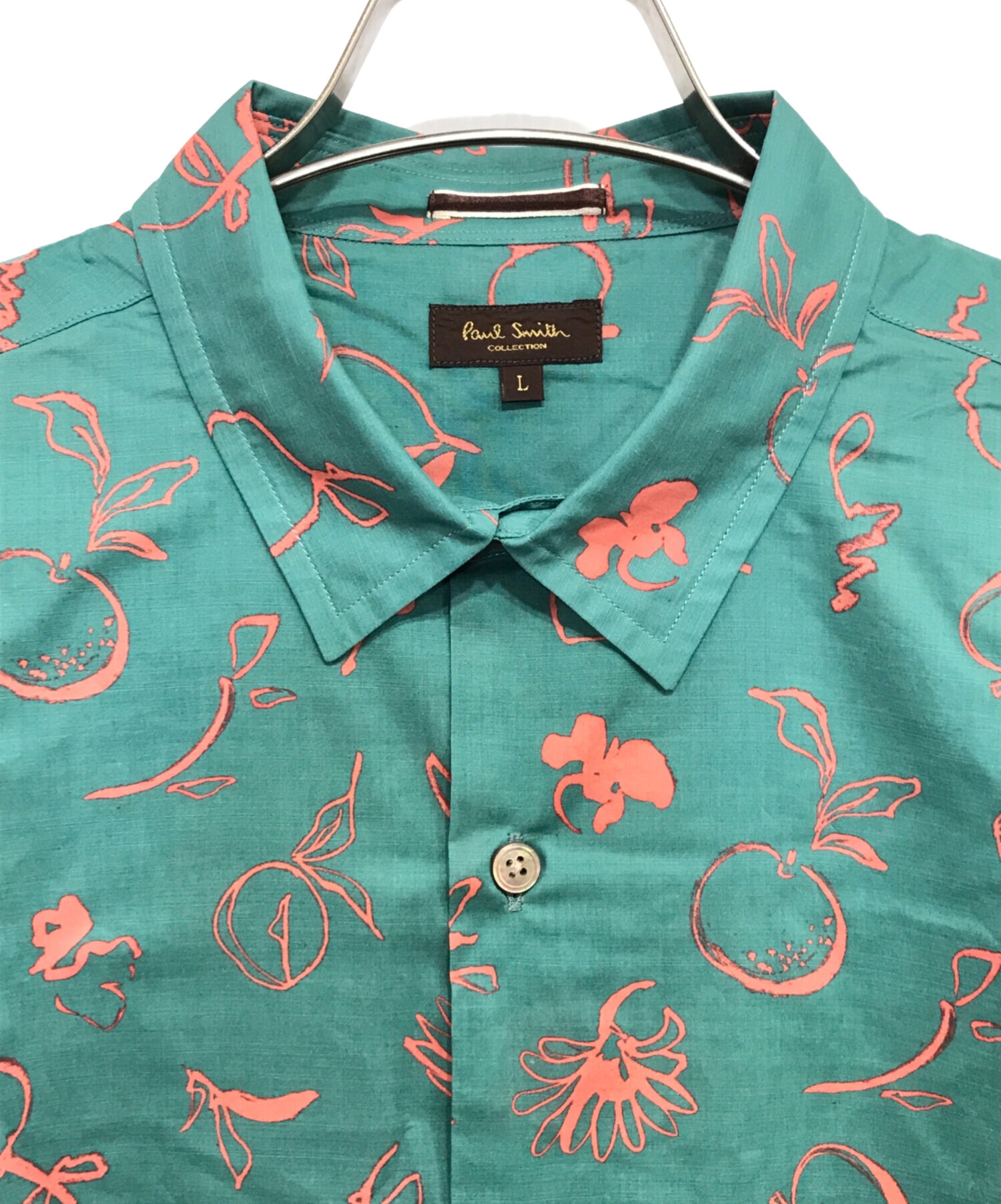 中古・古着通販】Paul Smith COLLECTION (ポールスミス コレクション) ポムグラネイトフローラルプリント シャツ グリーン  サイズ:Ｌ｜ブランド・古着通販 トレファク公式【TREFAC FASHION】スマホサイト