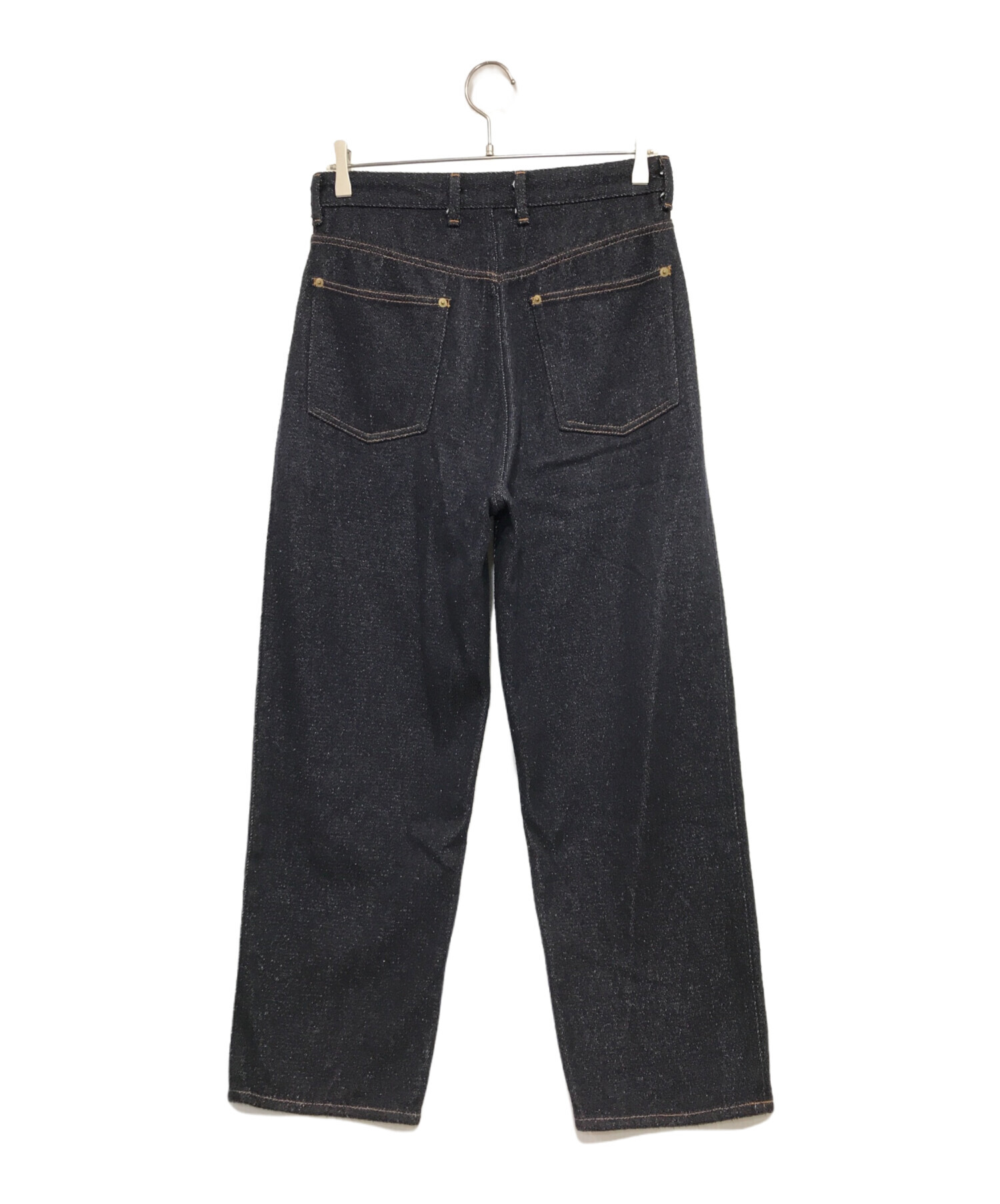 cornier (コルニエ) SILK NEP DENIM PANTS シルクネップデニムパンツ DARK NAVY サイズ:M