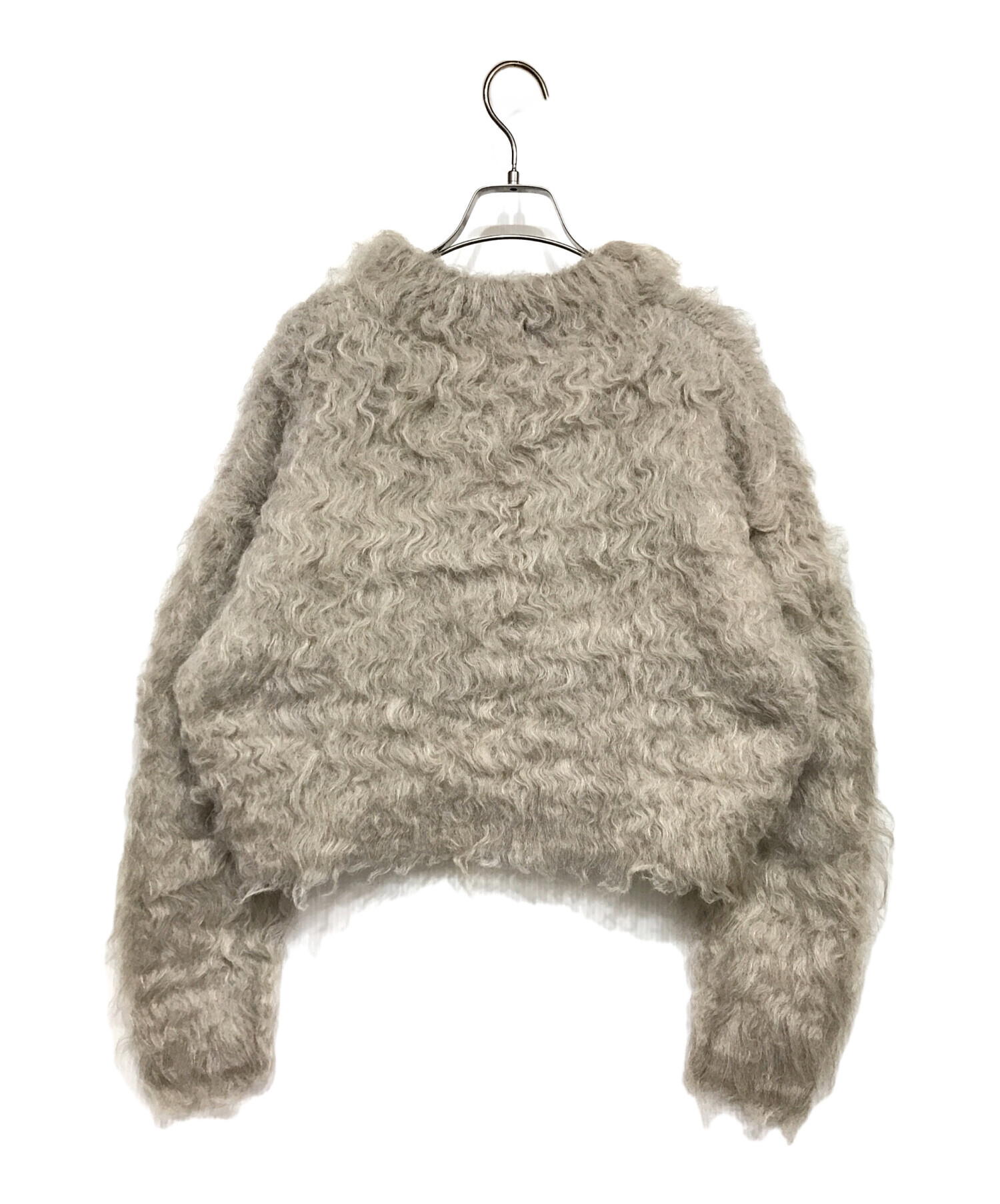 CLANE (クラネ) SHAGGY SHORT KNIT CARDIGAN シャギーカーディガン ベージュ サイズ:1