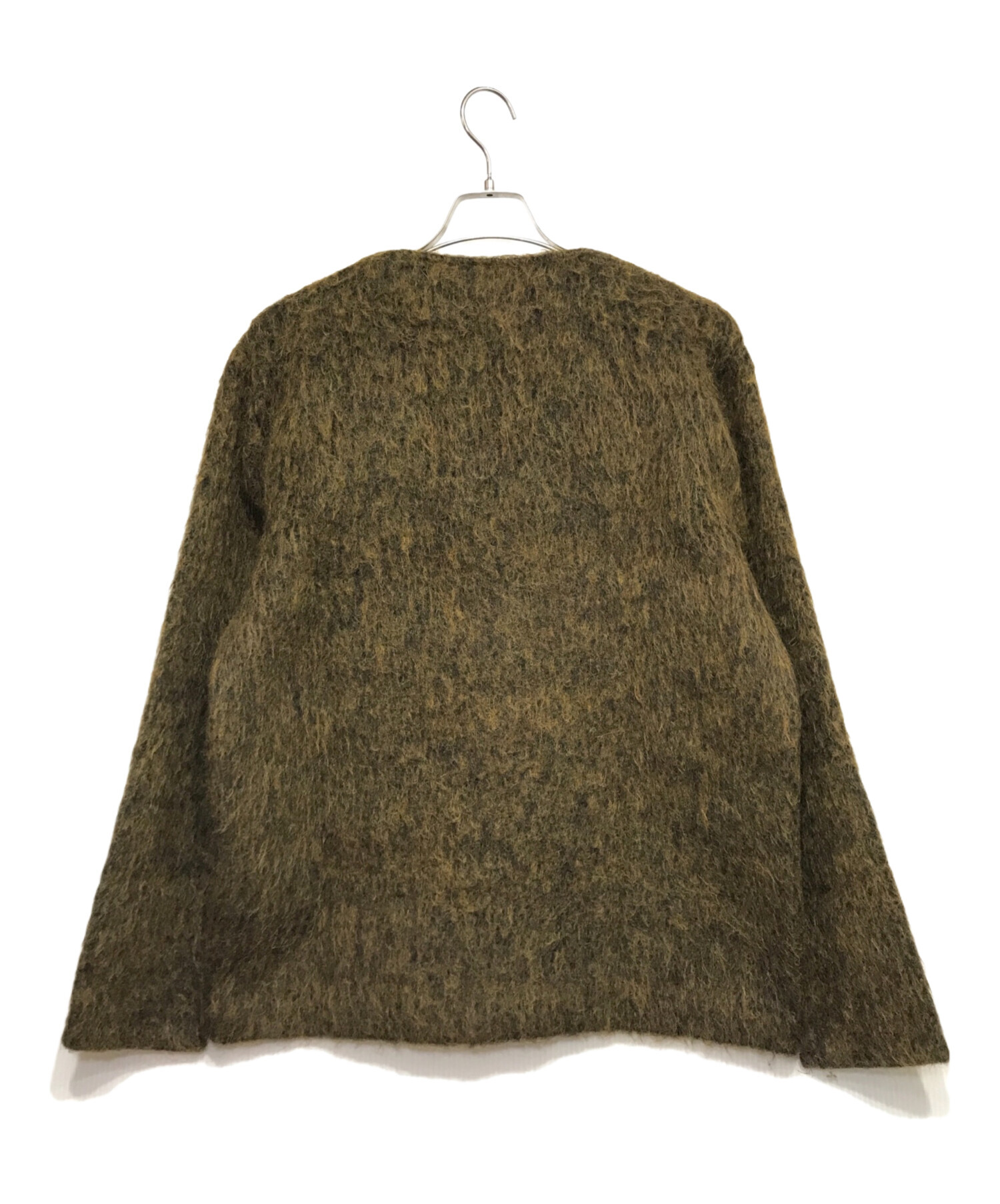 OUR LEGACY (アワーレガシー) CARDIGAN OLIVE MELANGE MOHAIR シャギーカーディガン オリーブ サイズ:44