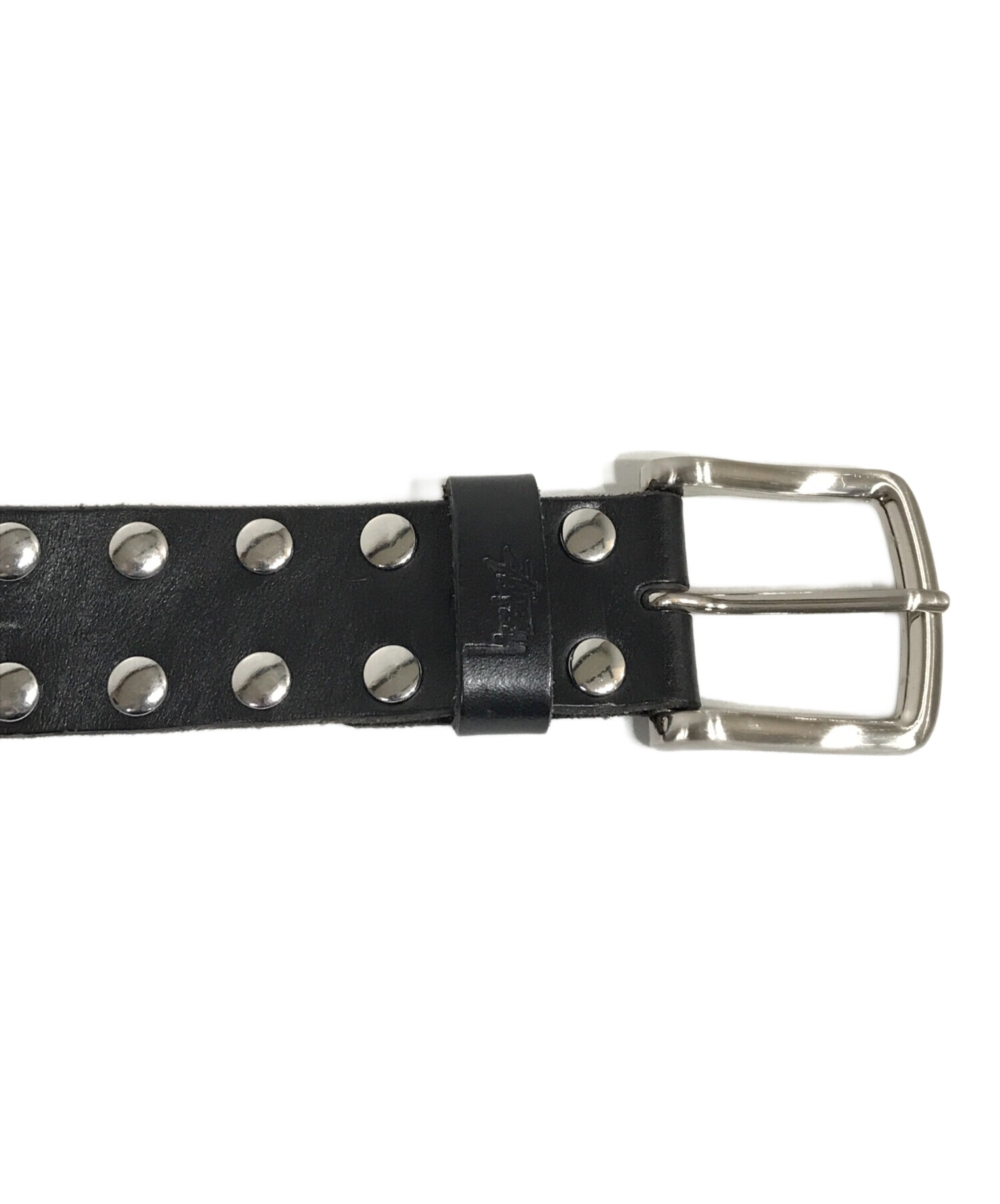 stussy (ステューシー) 8 Ball Studded Belt スタッズベルト ブラック サイズ:S/M