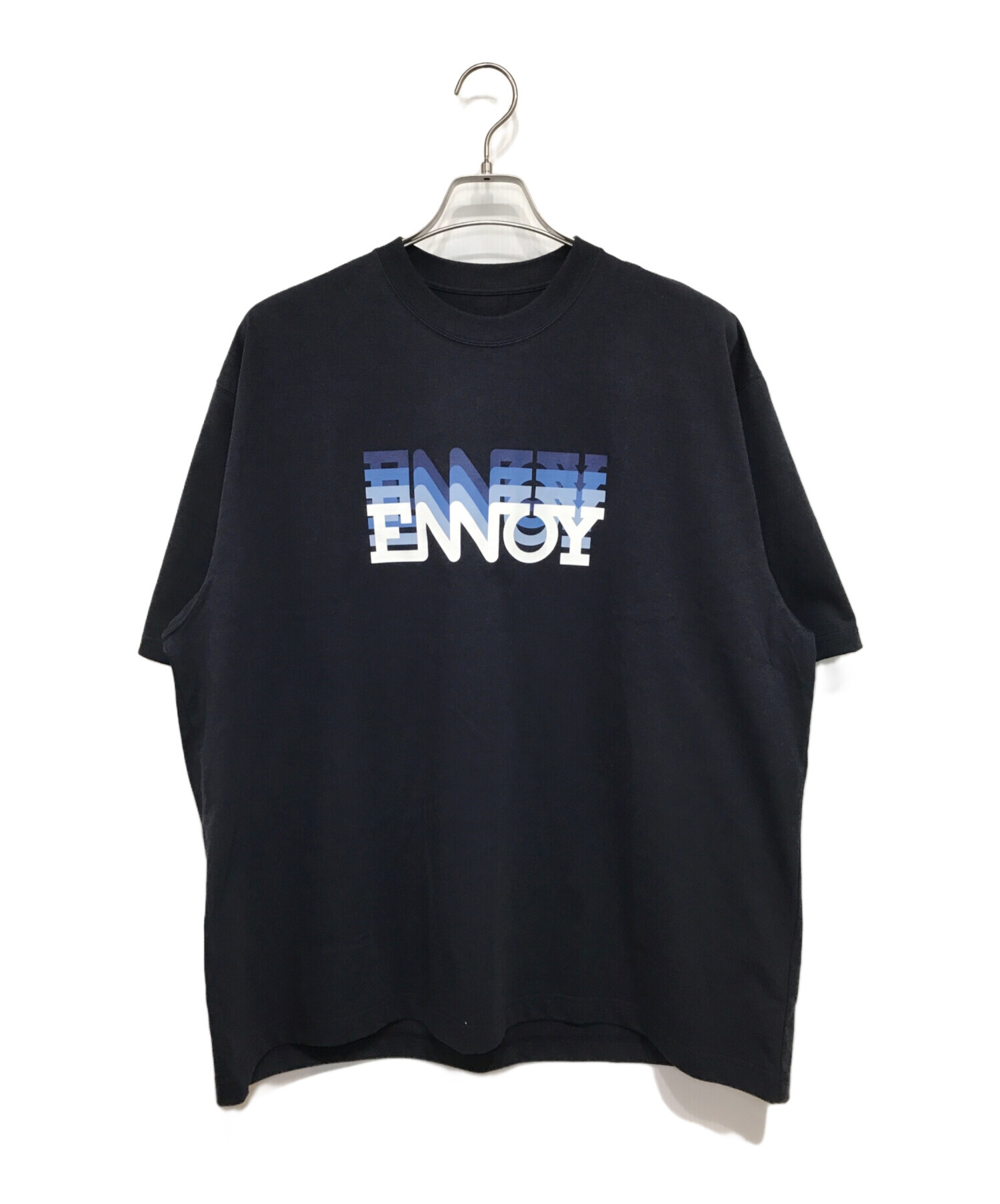 中古・古着通販】ENNOY (エンノイ) Electric Logo GradationTシャツ プリントTシャツ ネイビー  サイズ:L｜ブランド・古着通販 トレファク公式【TREFAC FASHION】スマホサイト