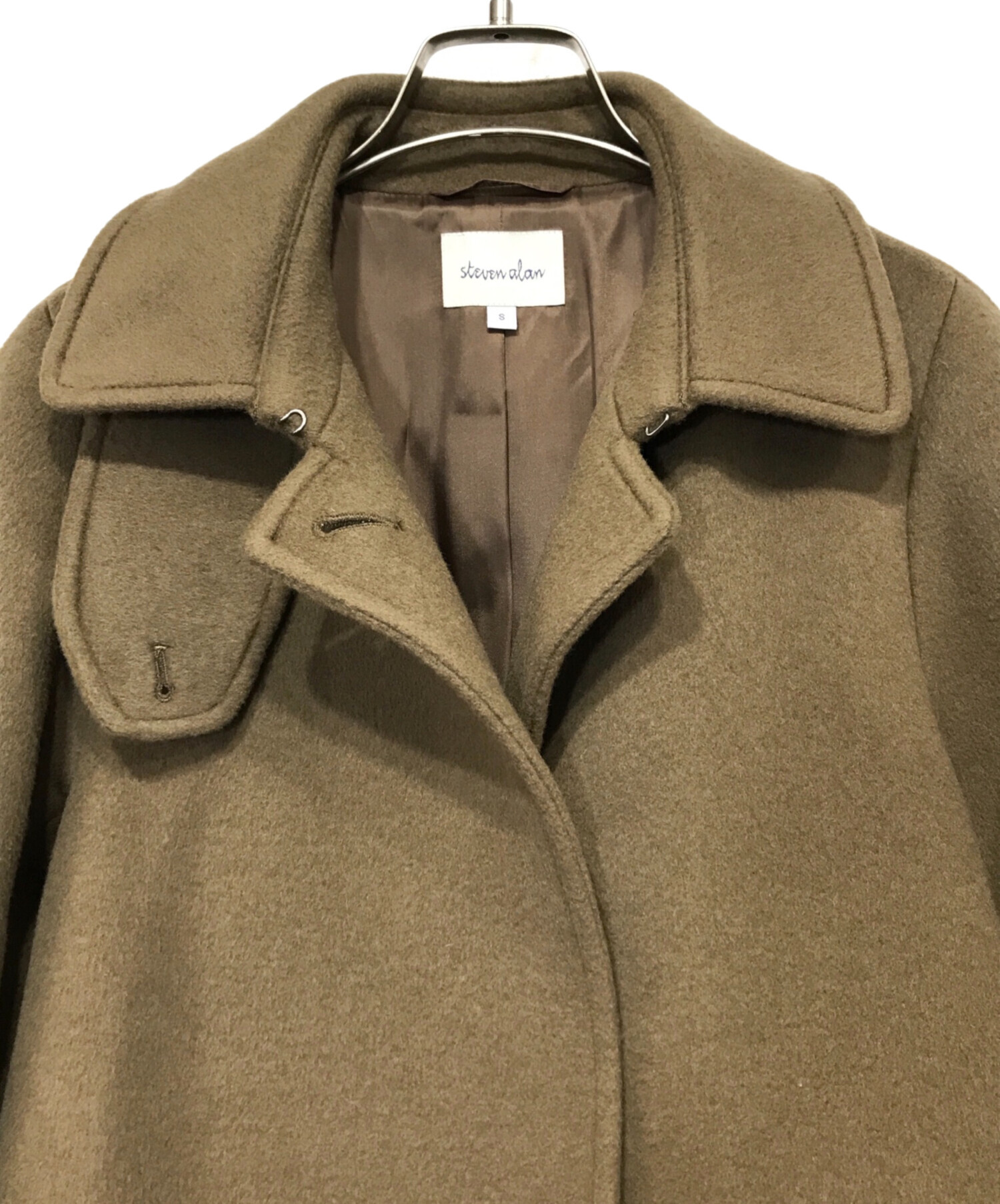 中古・古着通販】STEVEN ALAN (スティーブンアラン) WOOL BEAVER TENT COAT カシミヤ混コート ブラウン  サイズ:S｜ブランド・古着通販 トレファク公式【TREFAC FASHION】スマホサイト