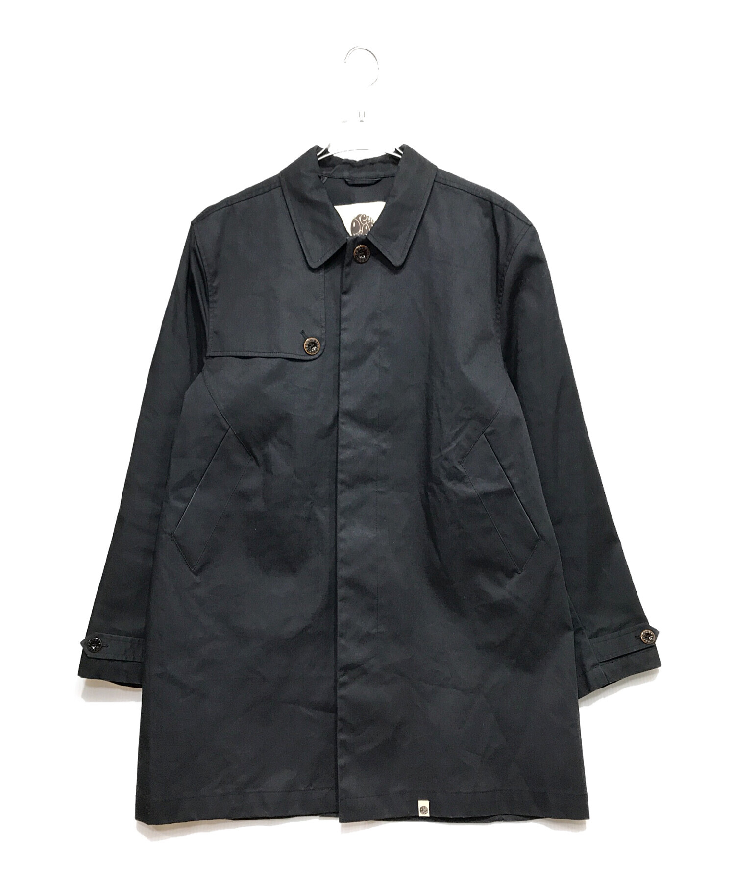 中古・古着通販】Pretty Green (プリティーグリーン) ステンカラーコート ブラック サイズ:XL｜ブランド・古着通販  トレファク公式【TREFAC FASHION】スマホサイト