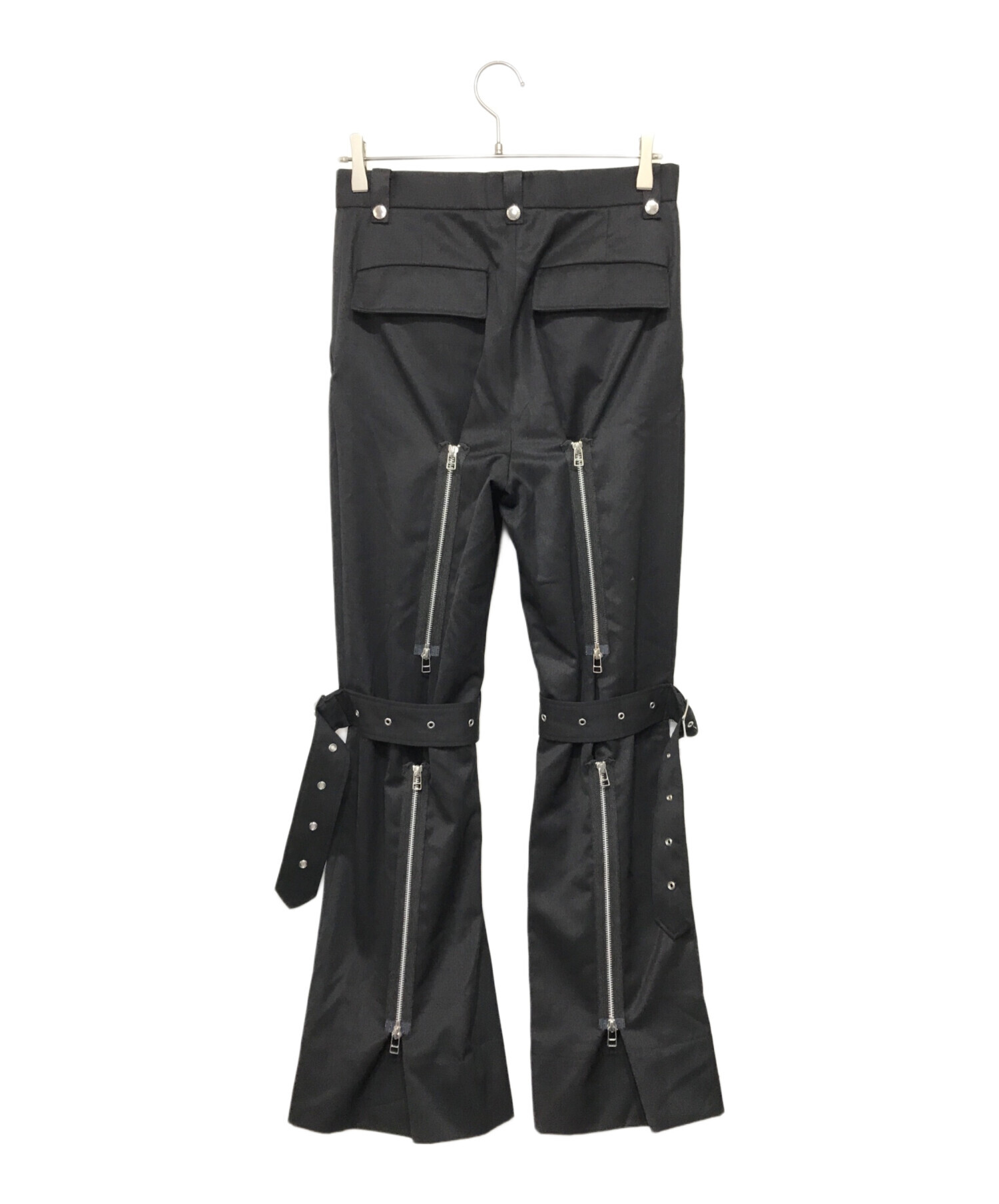 JOHN LAWRENCE SULLIVAN (ジョン ローレンス サリバン) Wool gabardine bondage trousers  ウールギャバボンテージパンツ ブラック サイズ:44