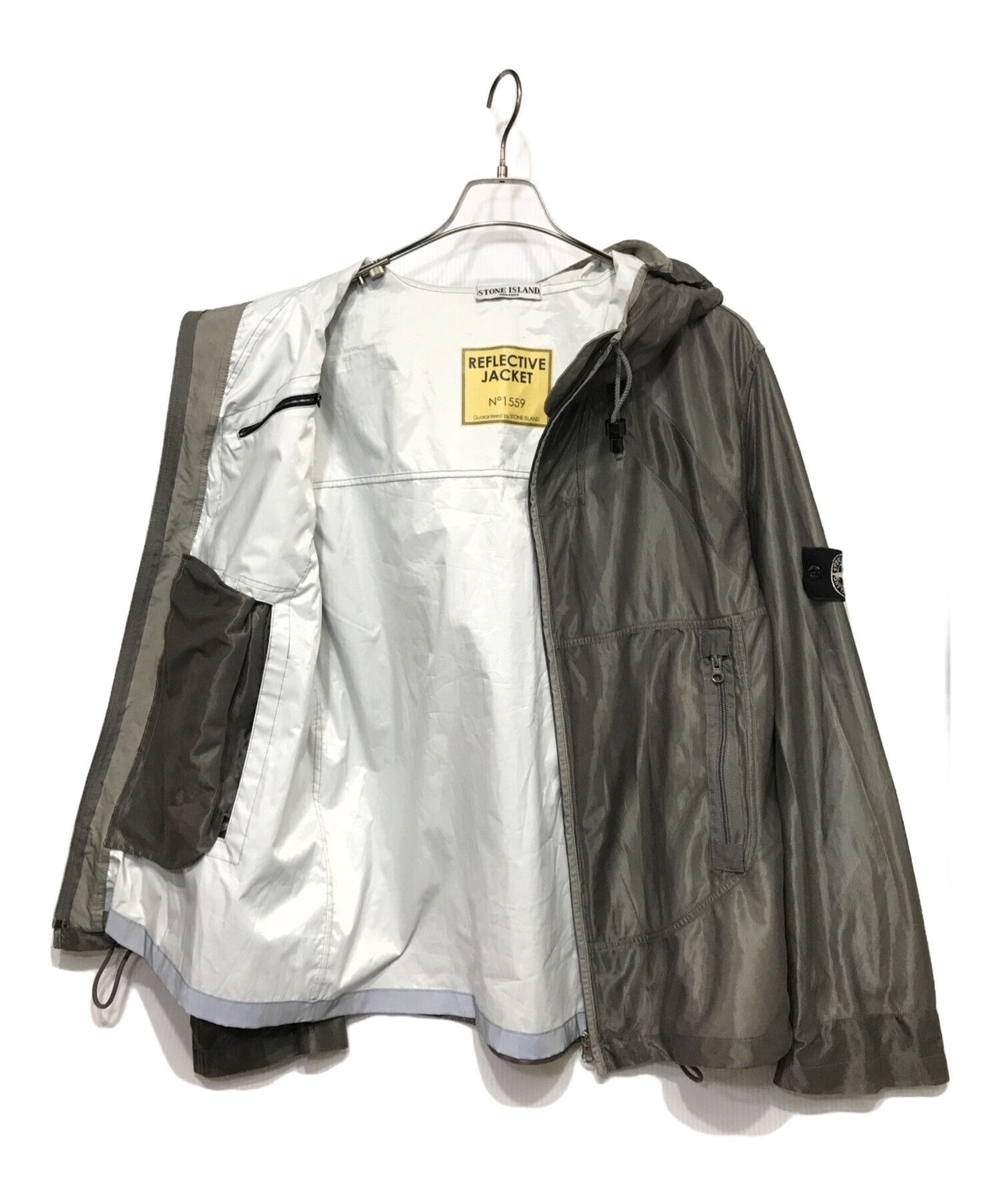 STONE ISLAND (ストーンアイランド) REFLRVTIVE JACKET リフレクティブジャケット グレー サイズ:XL