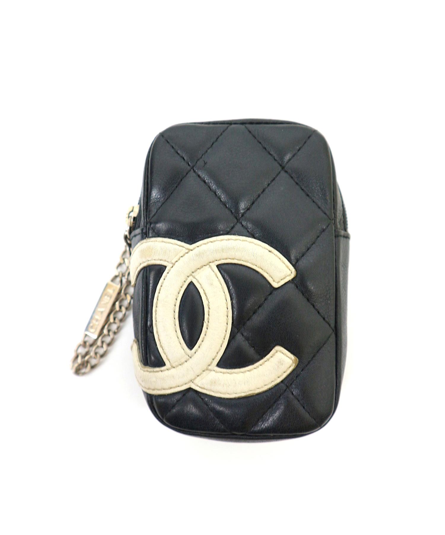 CHANEL (シャネル) シガレットケース ブラック 900番台 カンボンライン フランス製