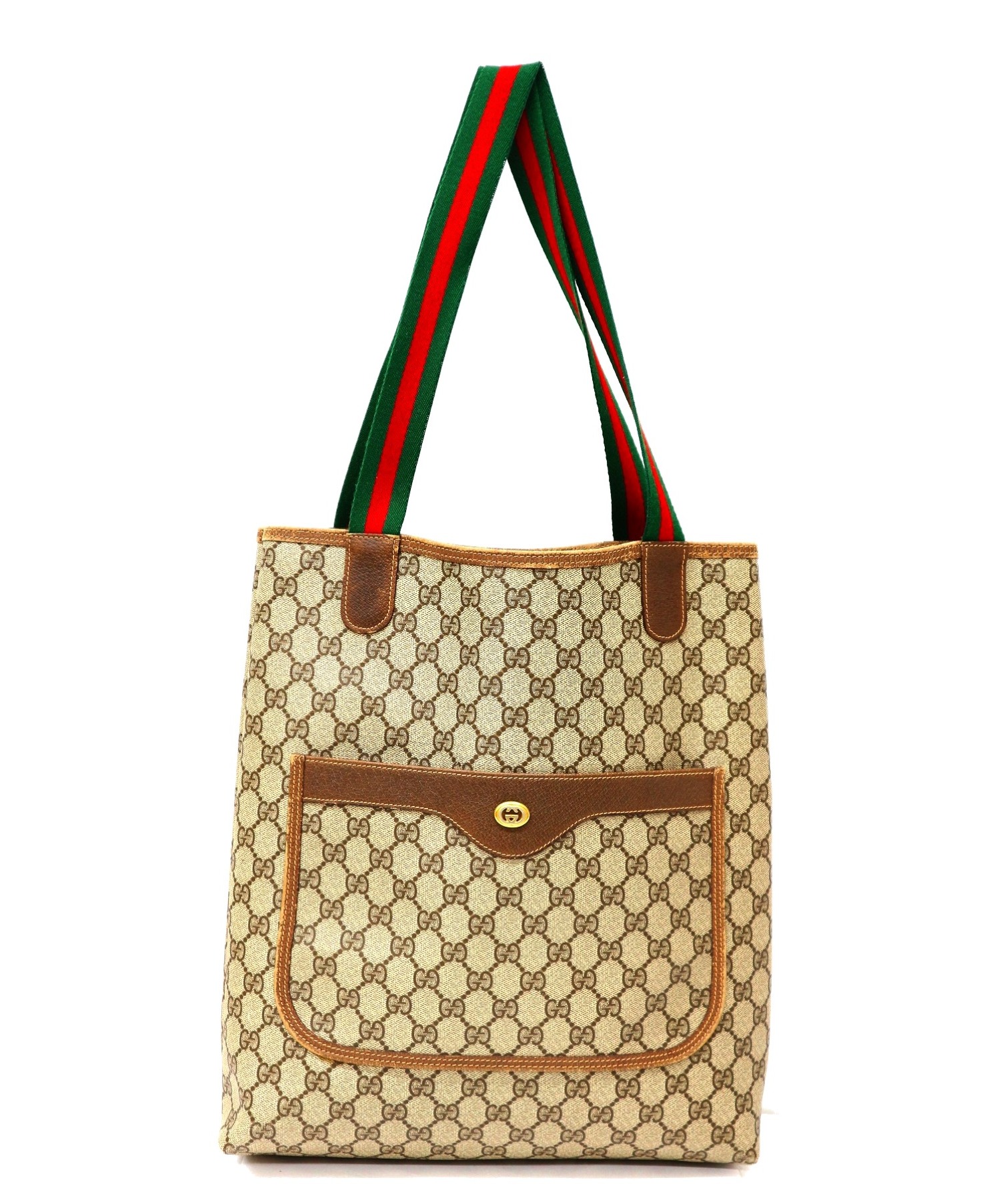 中古・古着通販】GUCCI (グッチ) トートバッグ ベージュ GG オールド・ヴィンテージグッチ｜ブランド・古着通販 トレファク公式【TREFAC  FASHION】スマホサイト