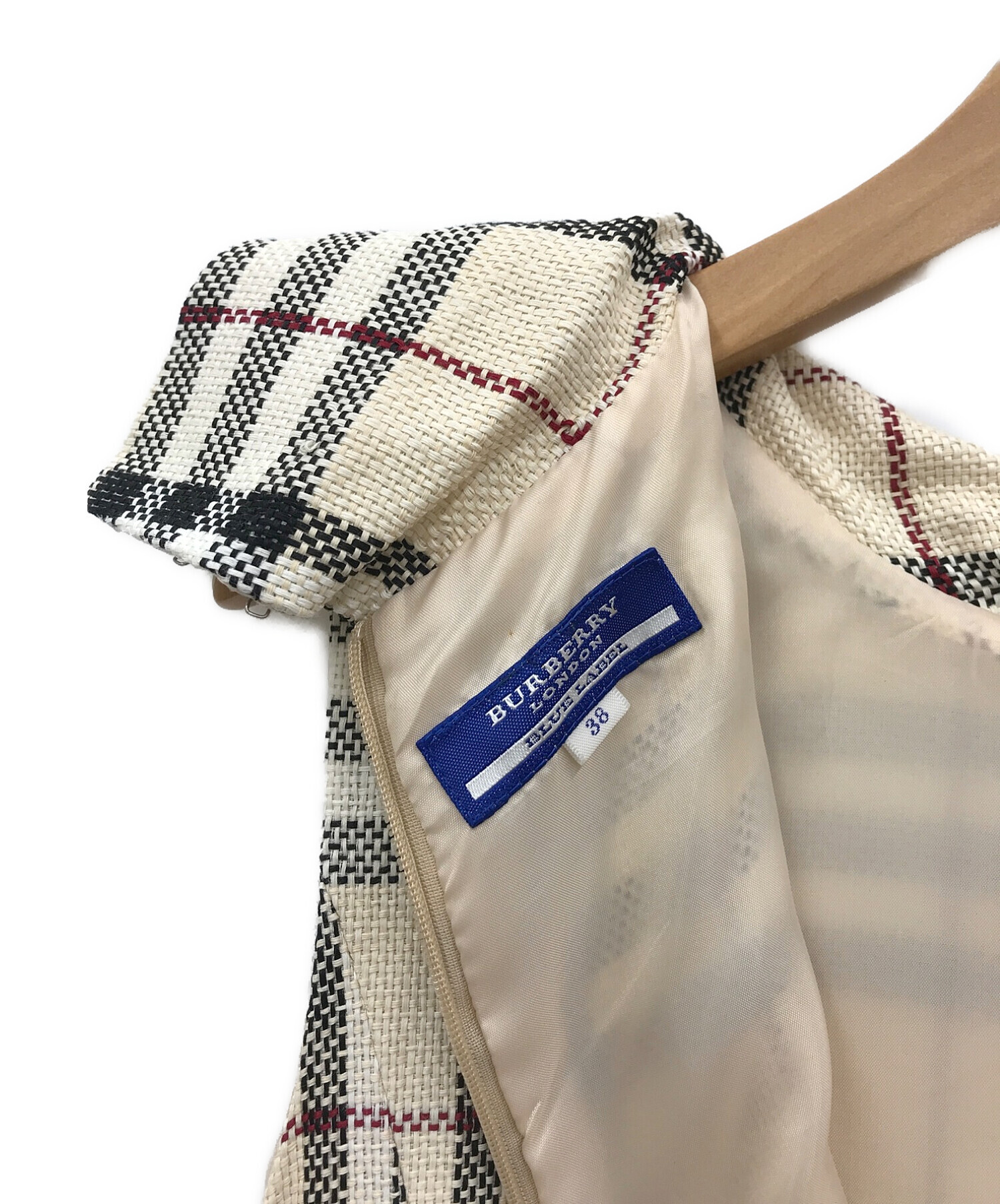 購入公式サイト BURBERRY LONDON BLUE LABEL ノバチェックワンピース38