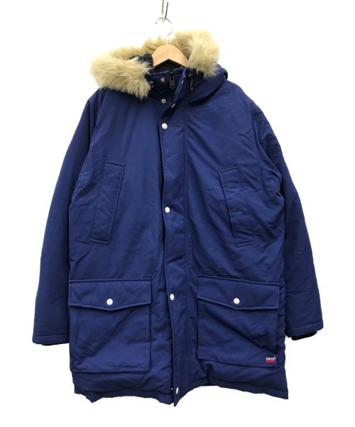 【中古・古着通販】LEVI'S (リーバイス) ダウンコート ブルー サイズ