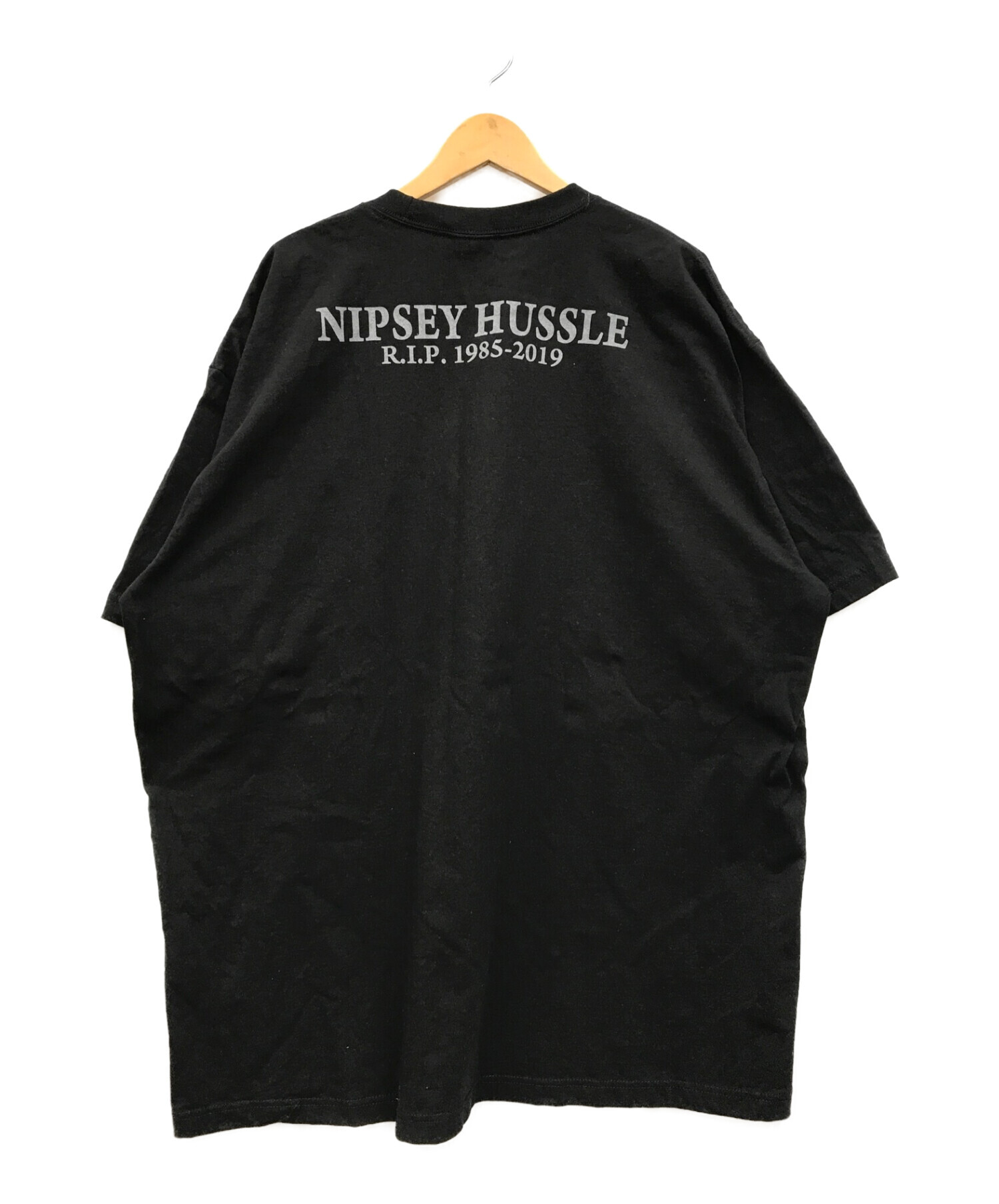 nipsey hussle (ニプシーハッスル) プリントTシャツ ブラック サイズ:3XL