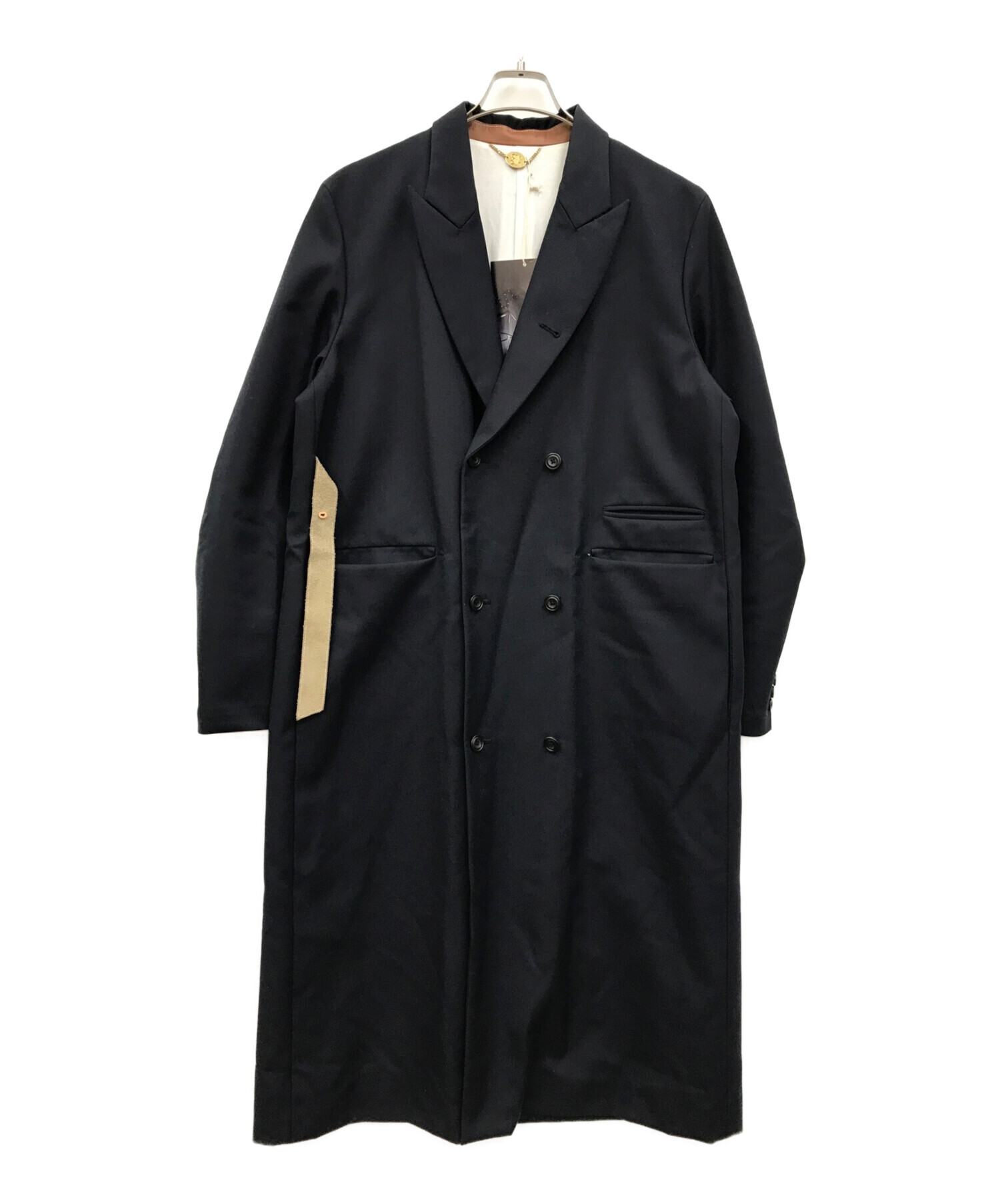 SUNSEA サンシー DOUBLE-BREASTED COAT BLACK 3-