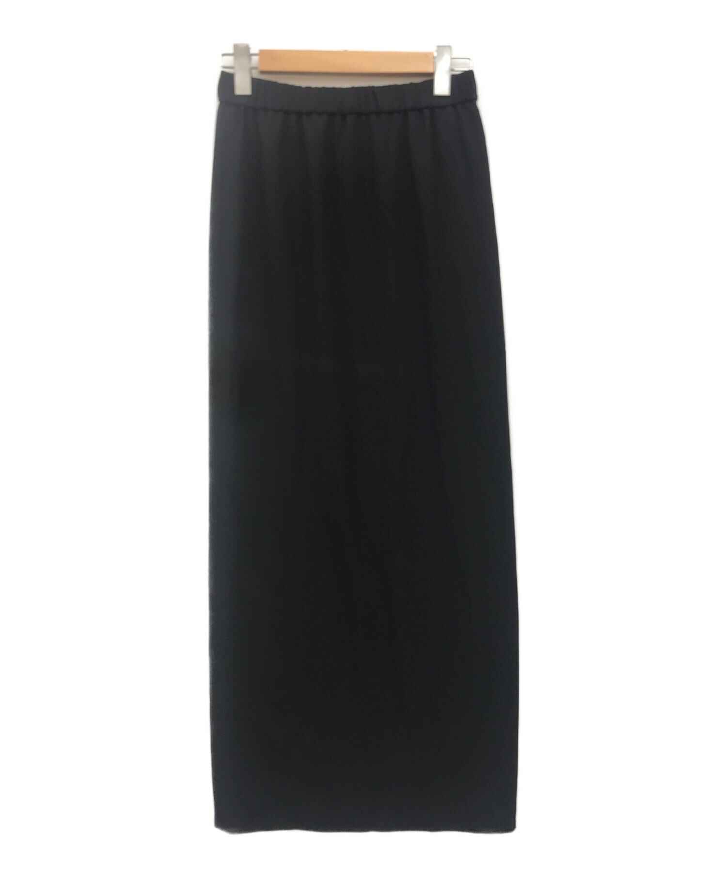 AP STUDIO (エーピーストゥディオ) ウエストゴムマキシスカート ブラック サイズ:free 未使用品