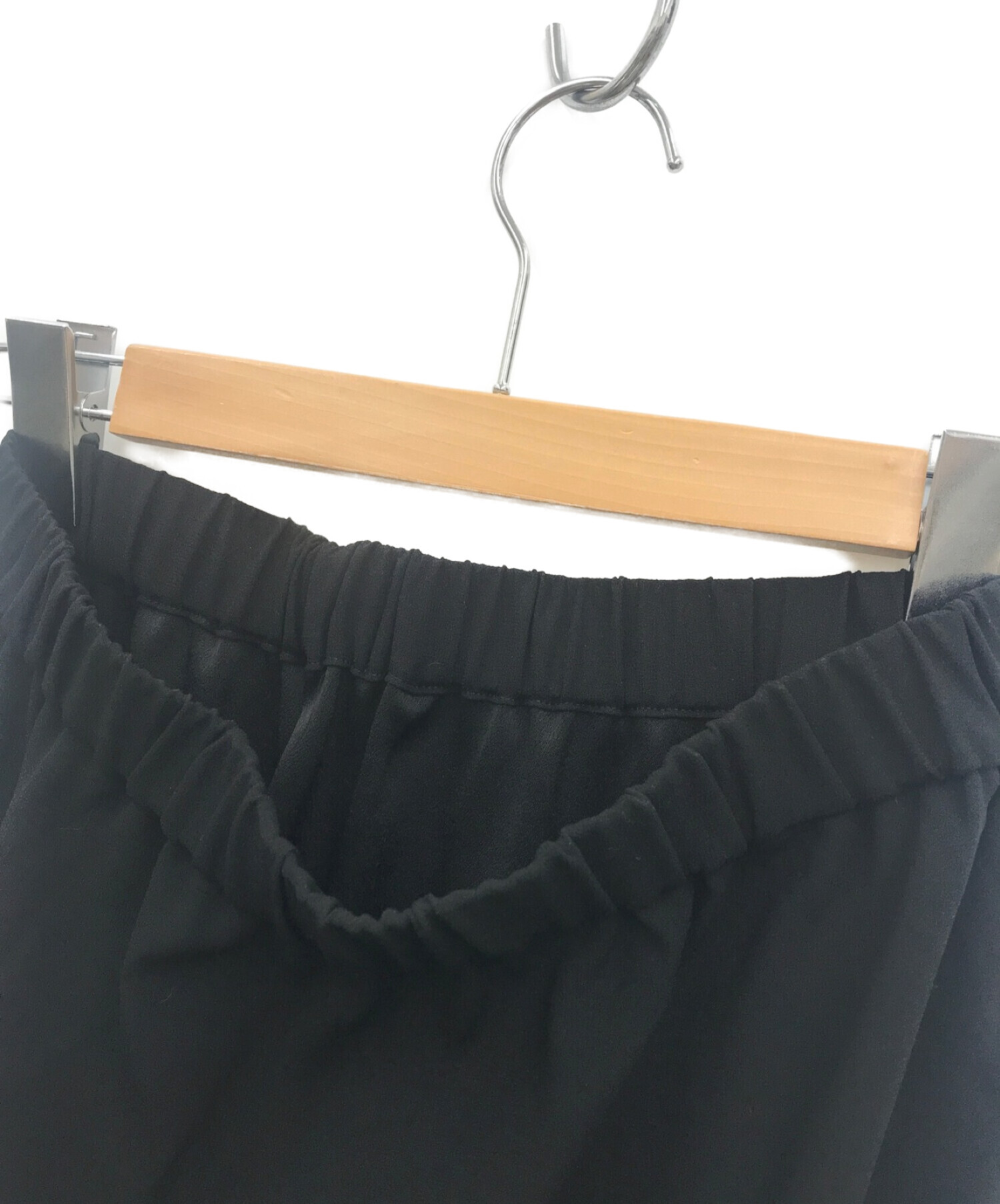 AP STUDIO (エーピーストゥディオ) ウエストゴムマキシスカート ブラック サイズ:free 未使用品