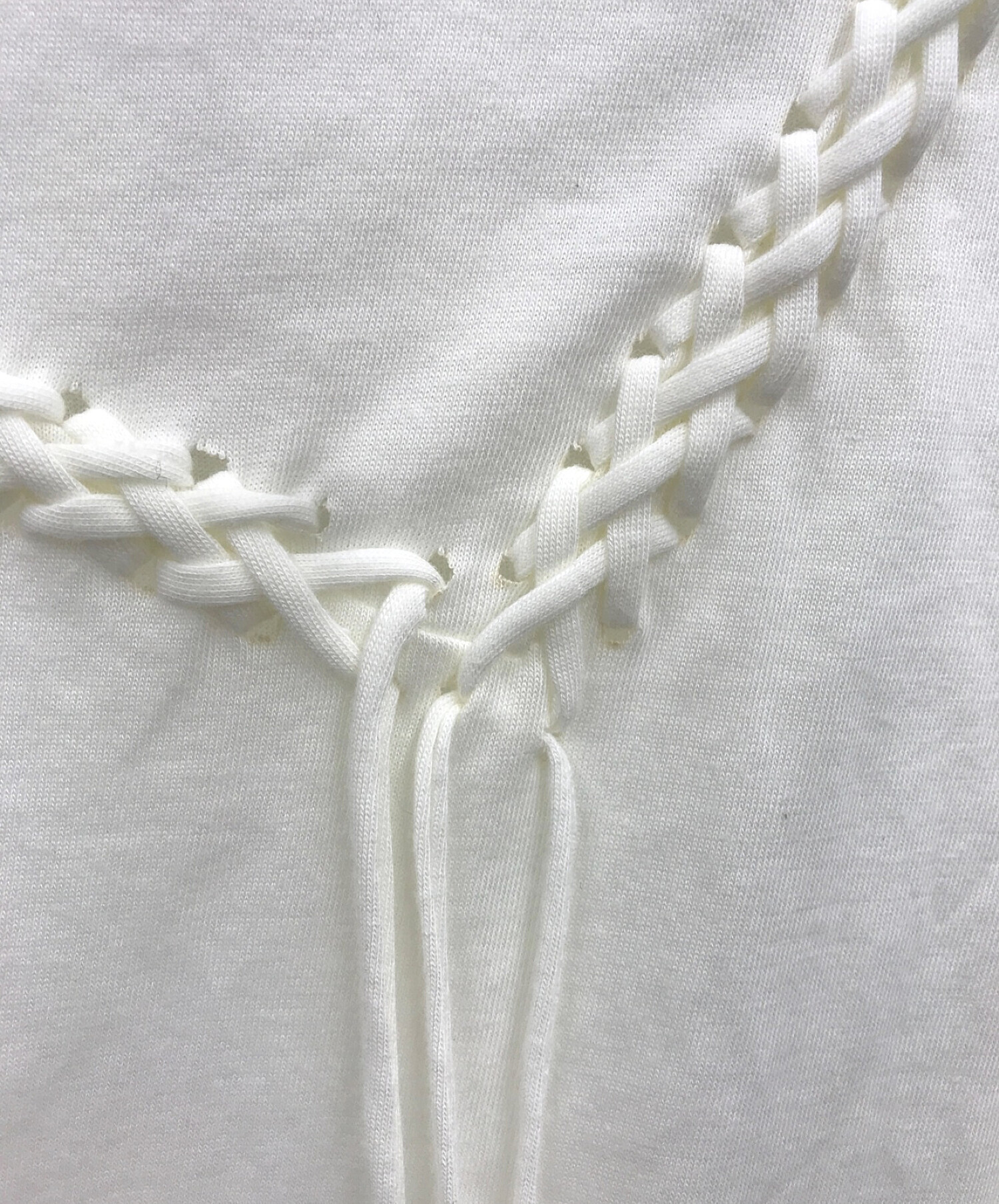 応援セール MASU STAR BRAID L/S T-SHIRTS WHITE 46 - トップス