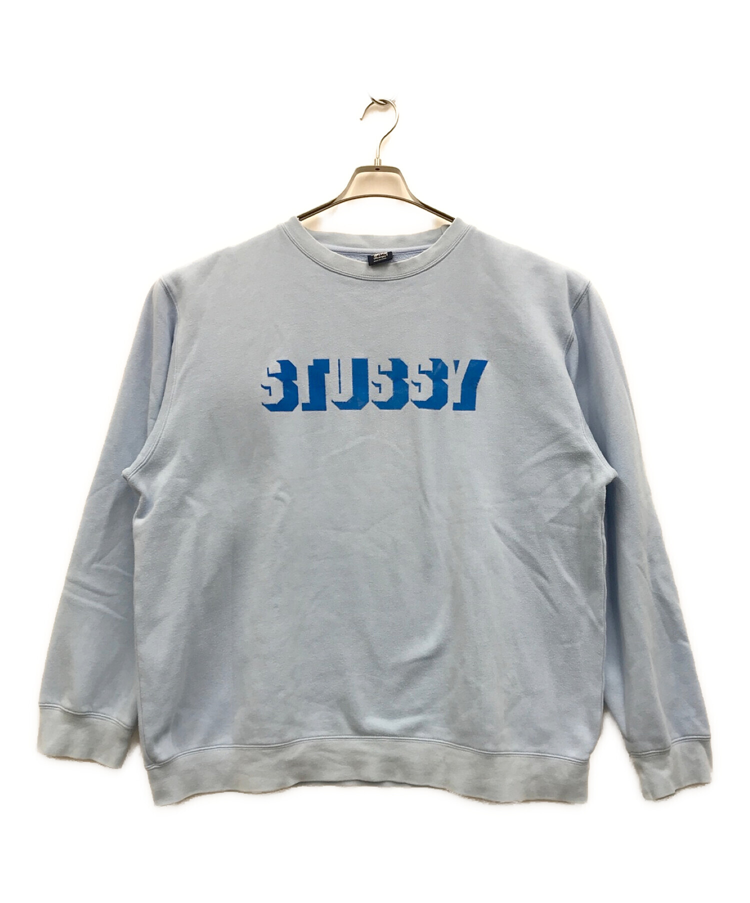 stussy (ステューシー) ［古着］90'sプリントスウェット ブルー サイズ:XLrage