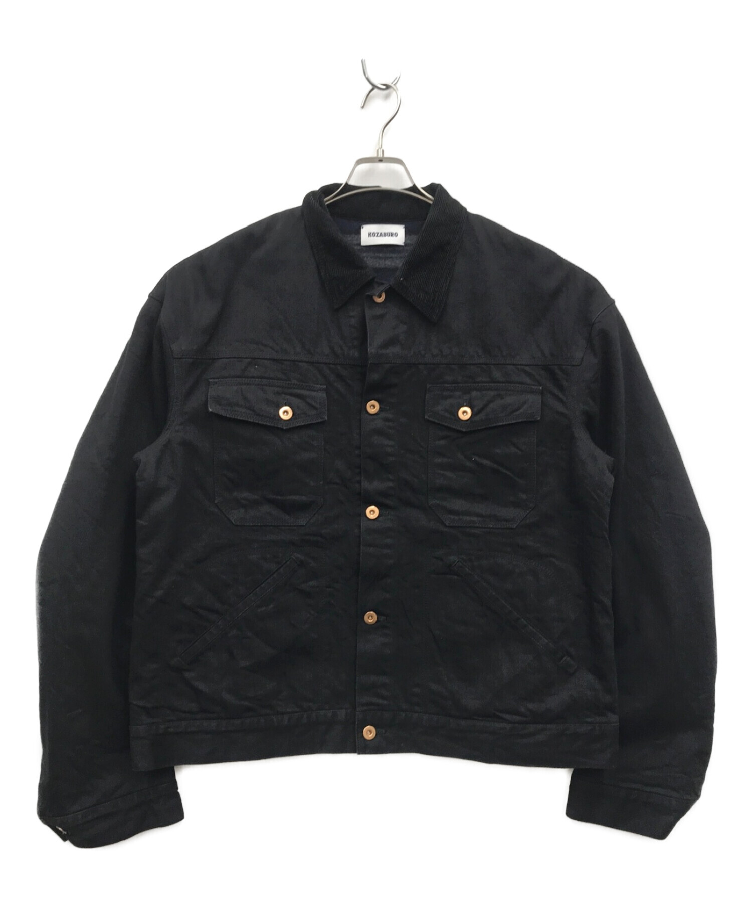 KOZABURO (コウザブロウ) STRETCH DENIM TROUKER JACKET ブラック サイズ:3